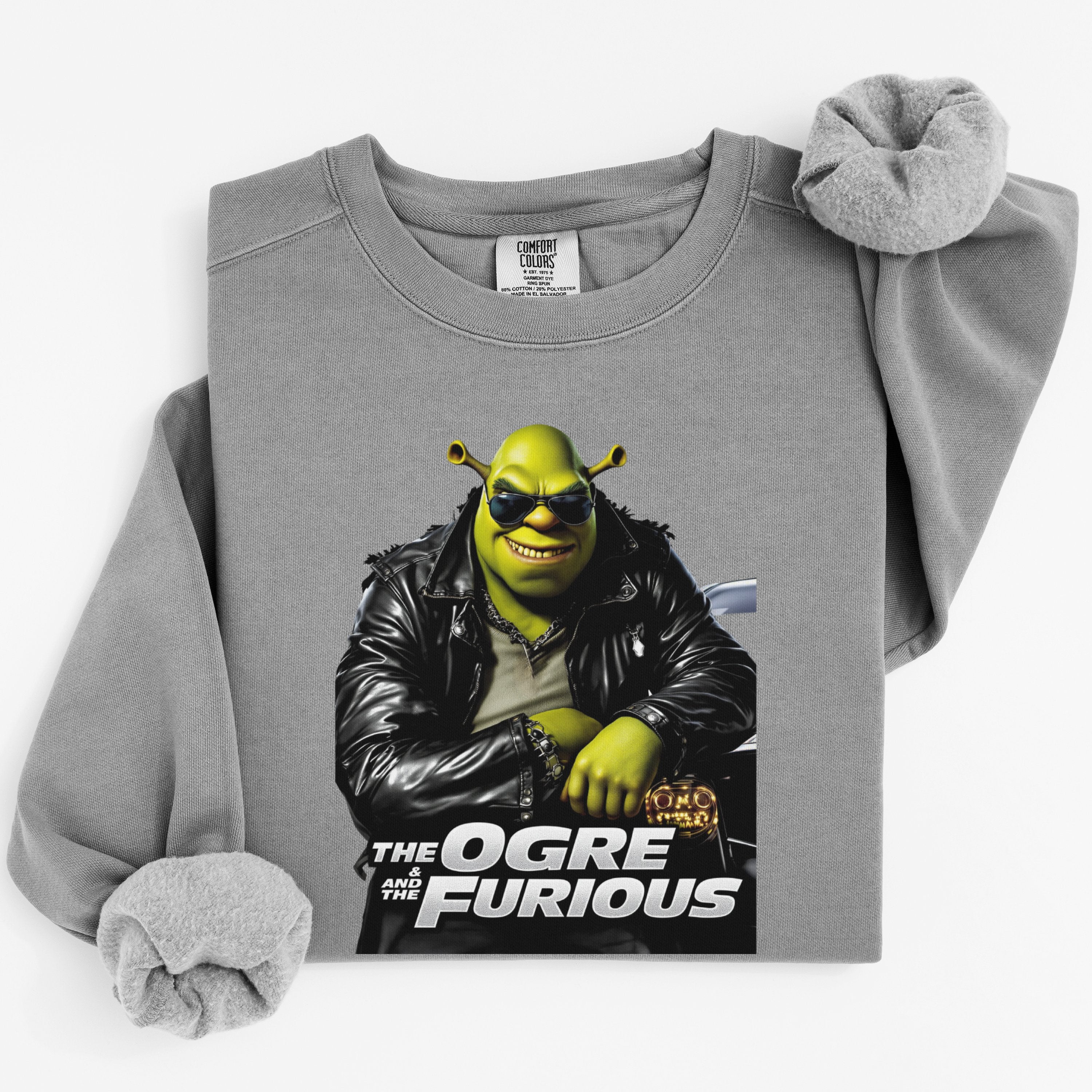 The Ogre and The Furious themed sweatshirt product type