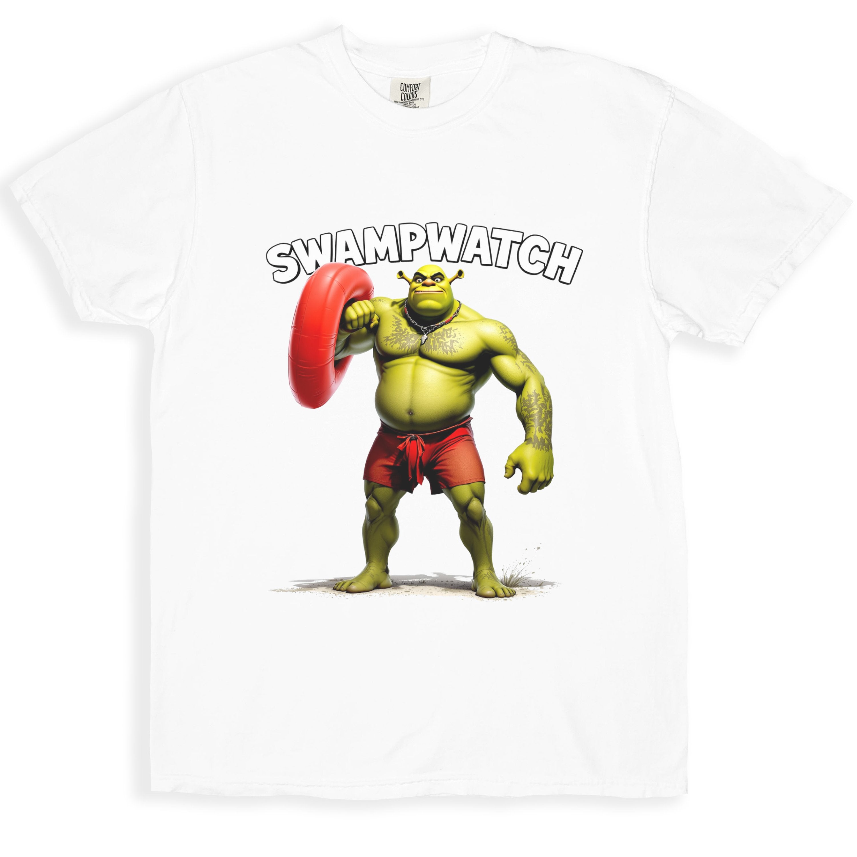 Swampwatch Character with Float White Tshirt product type