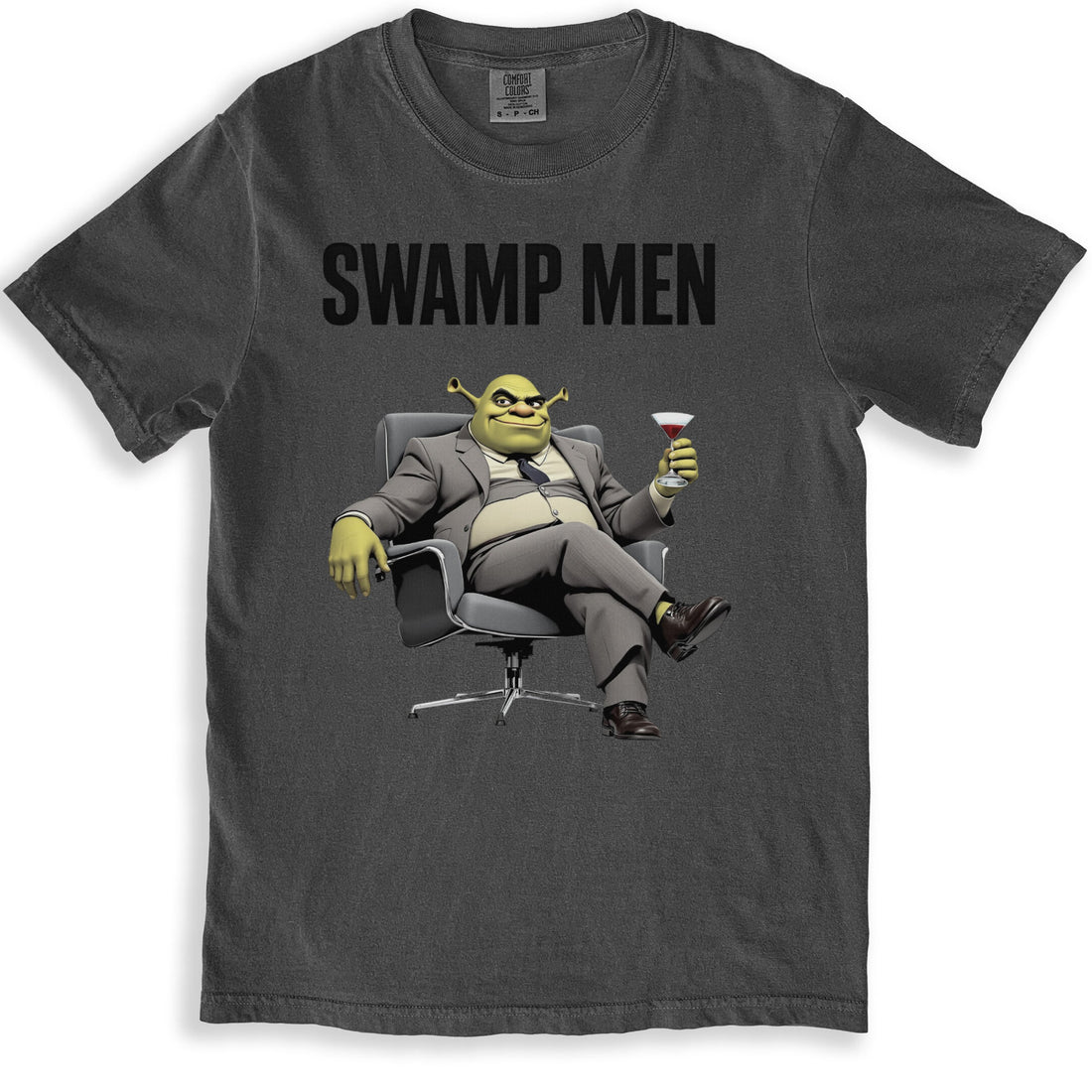 Swamp Men Shrek Sitting In Chair Graphic T-Shirt product