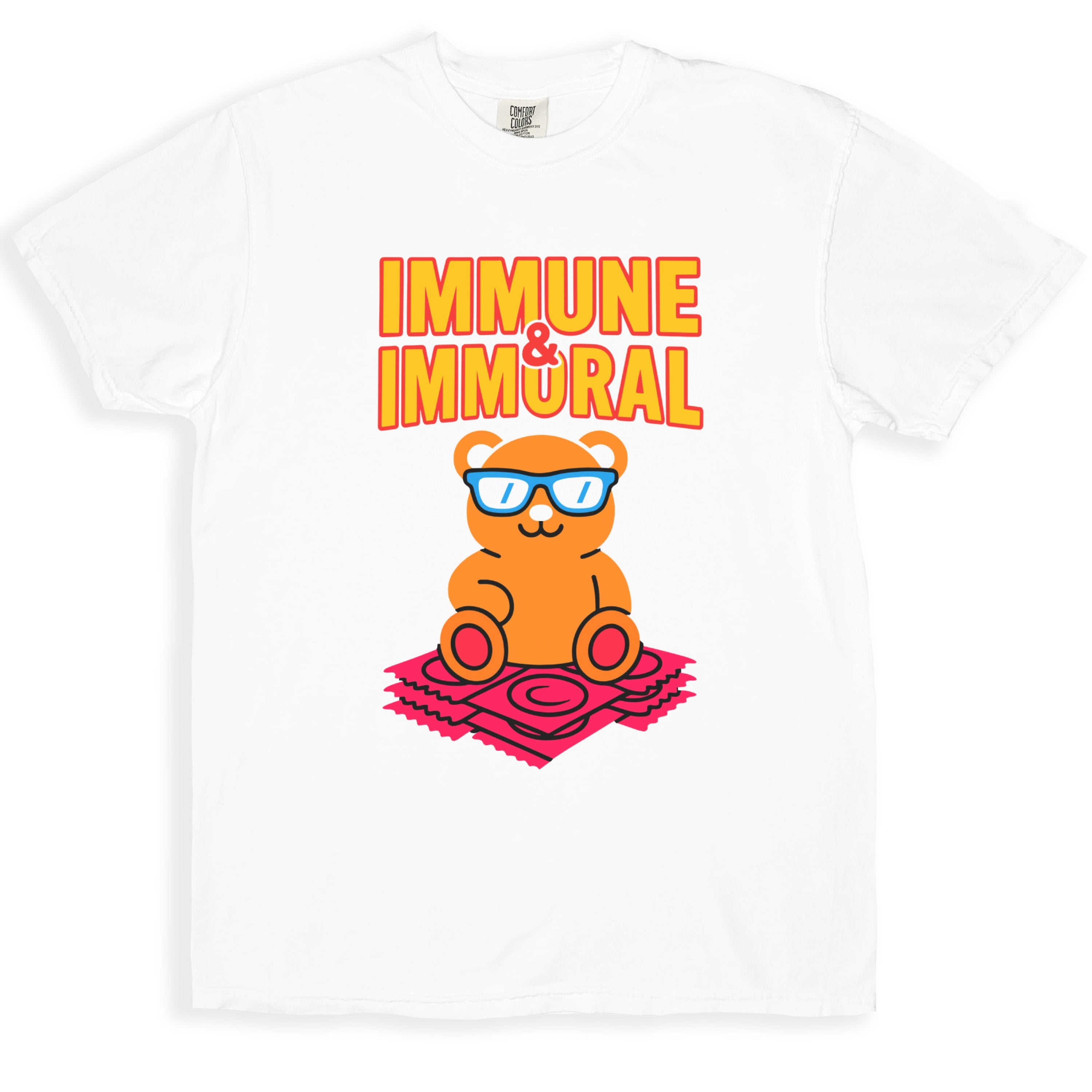 Immune and Immoral Bear with Glasses T-shirt product