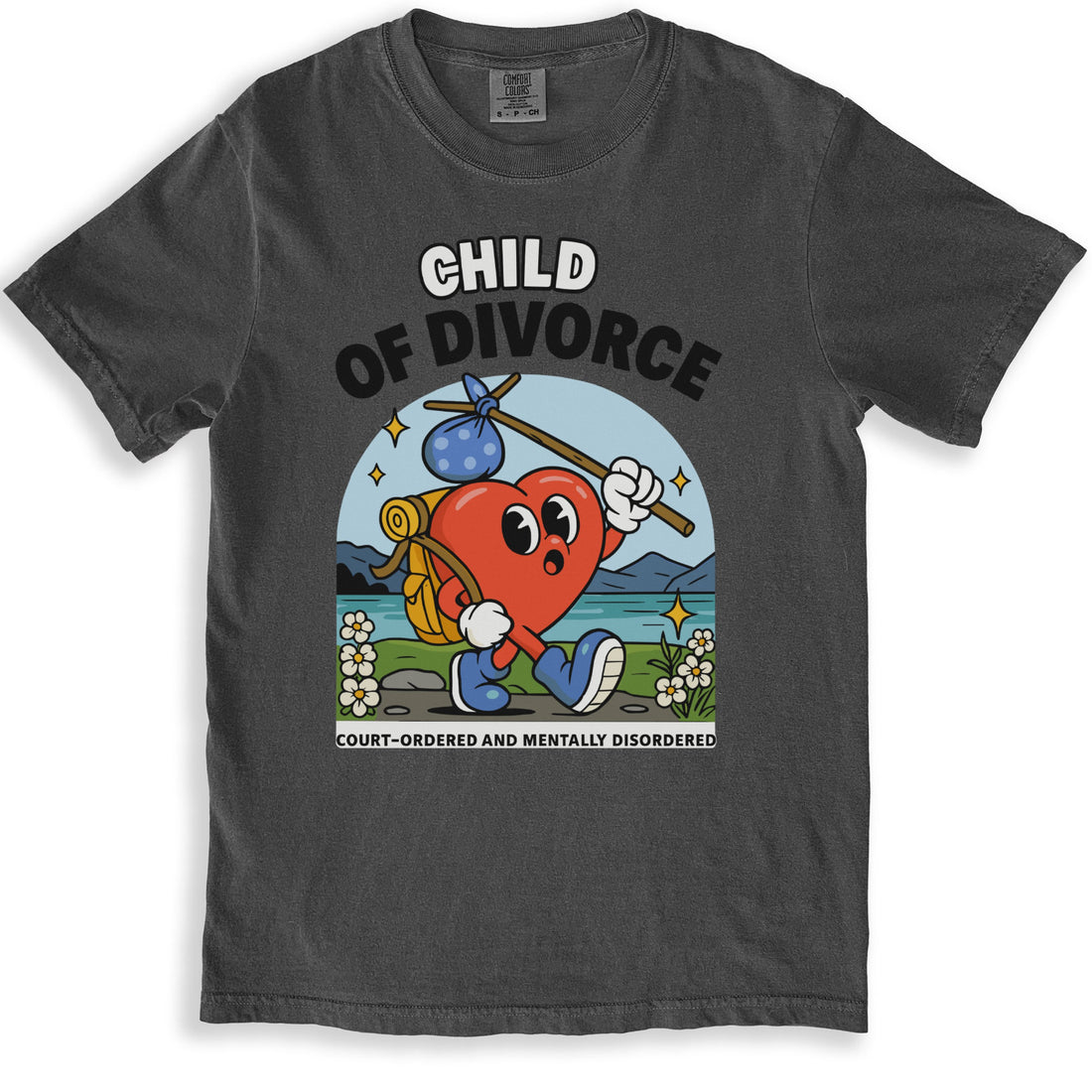 Child of Divorce Cartoon Themed Graphic T-Shirt product