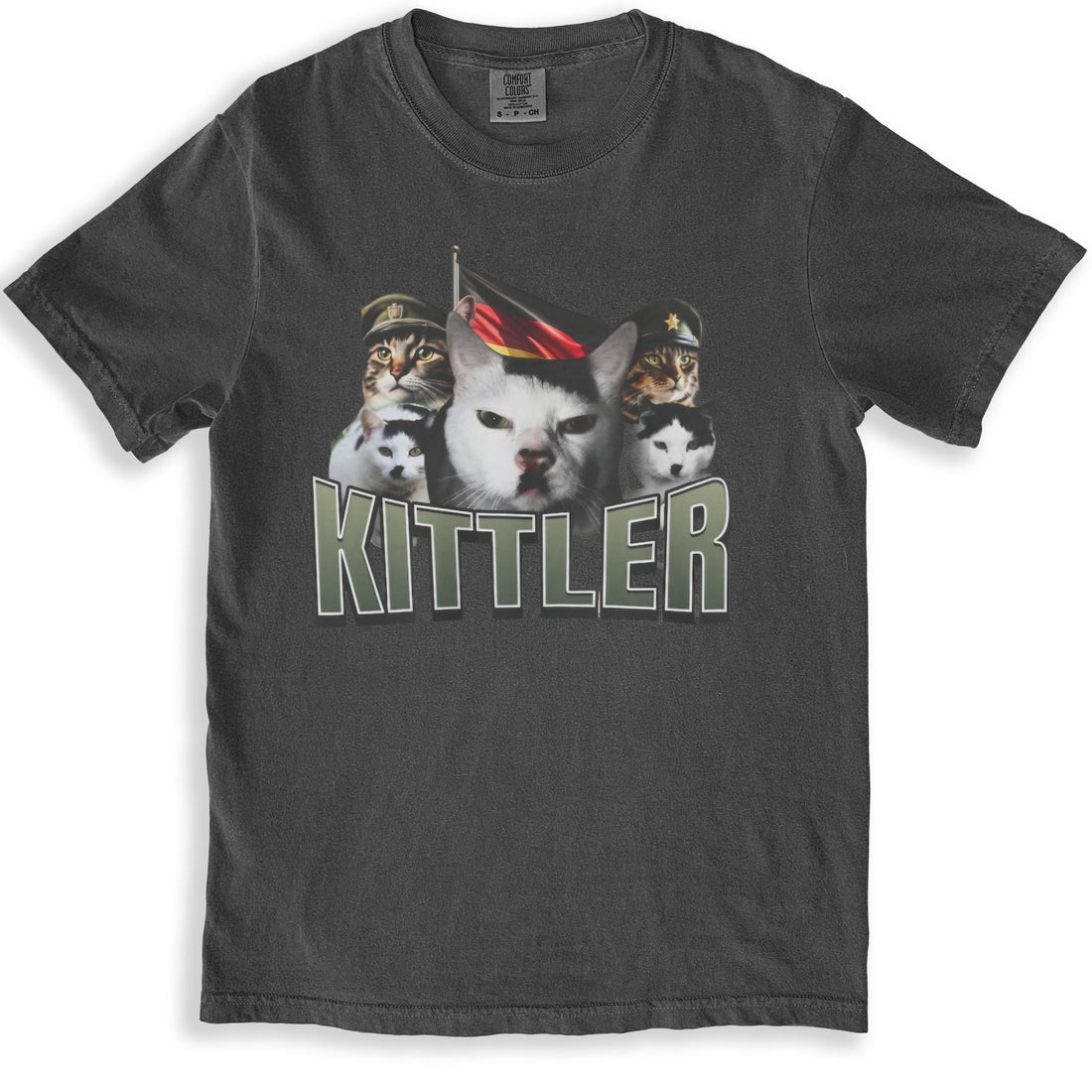 Cat Faces with Kittler Text Graphic T-shirt product