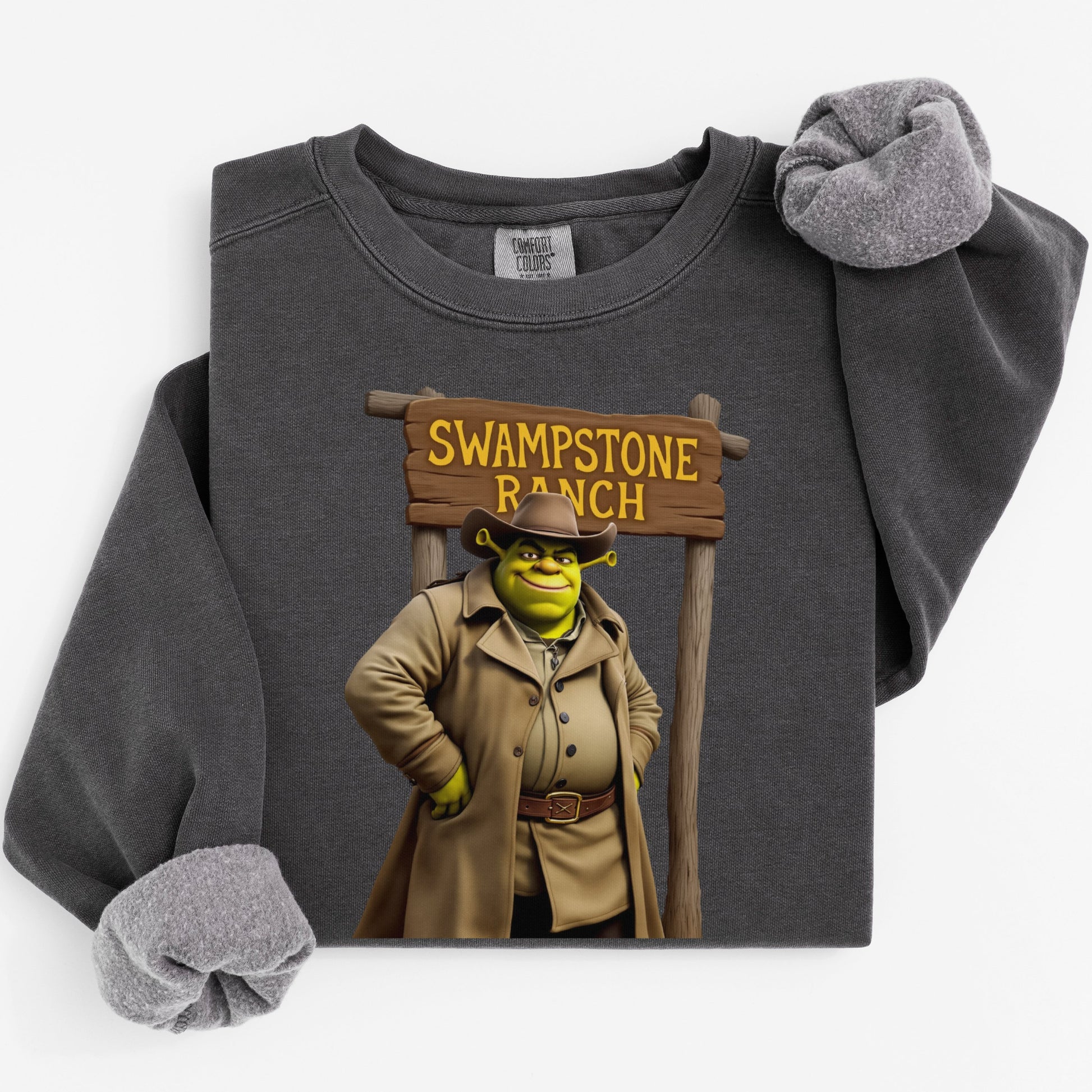 Swampstone Ranch Cowboy Character Print Sweatshirt product
