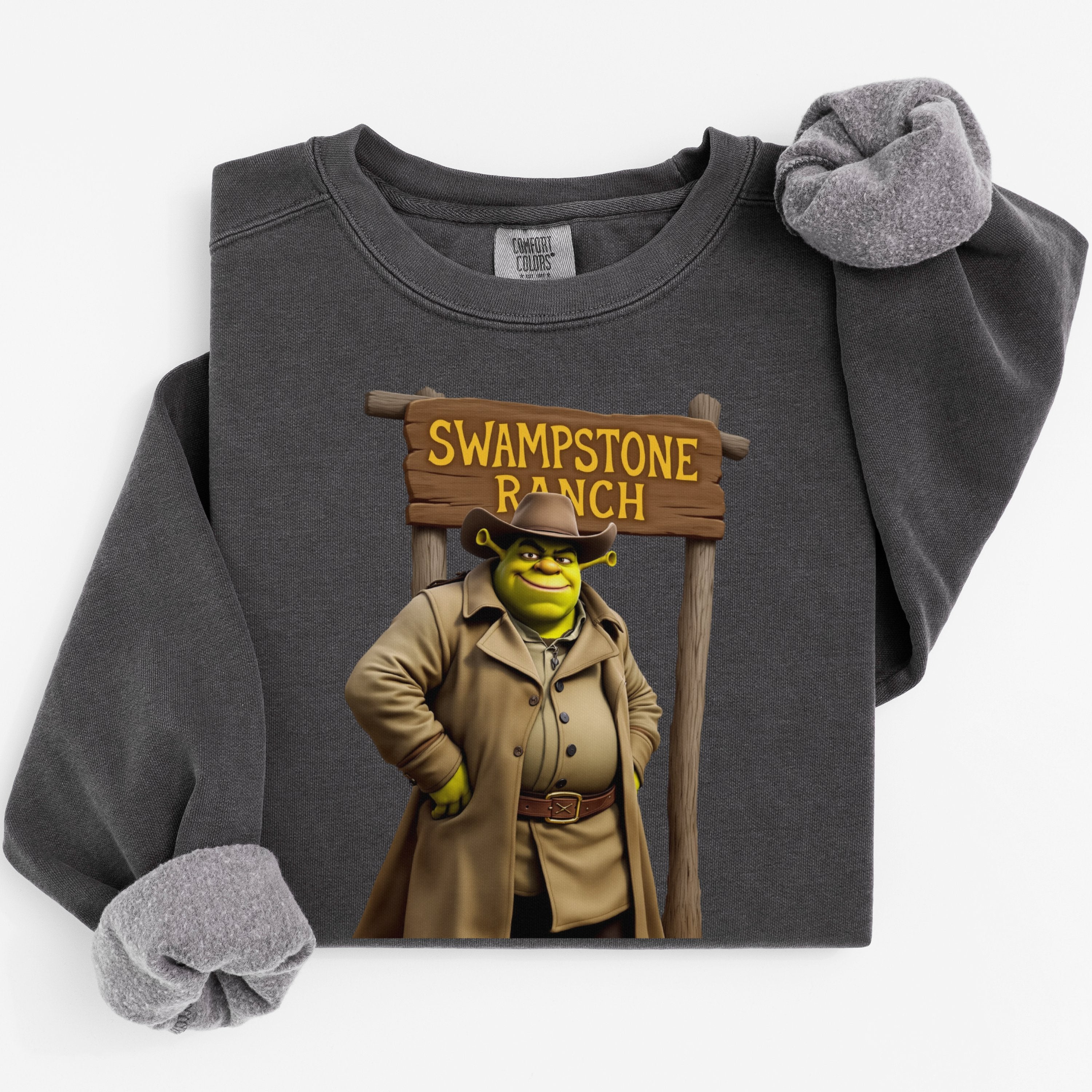 Swampstone Ranch Cowboy Character Print Sweatshirt product