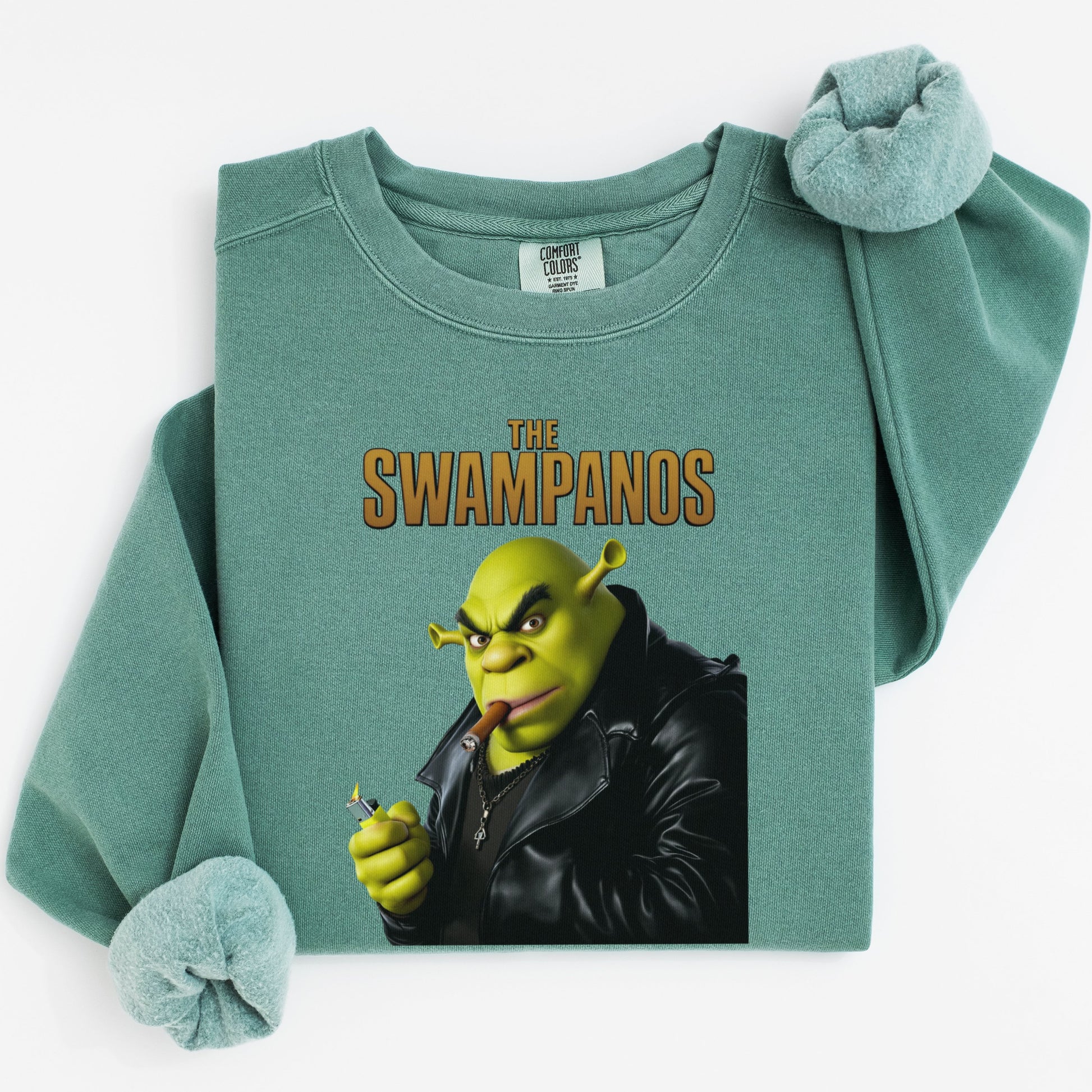 The Swampanos Shrek Graphic Pullover Sweatshirt product