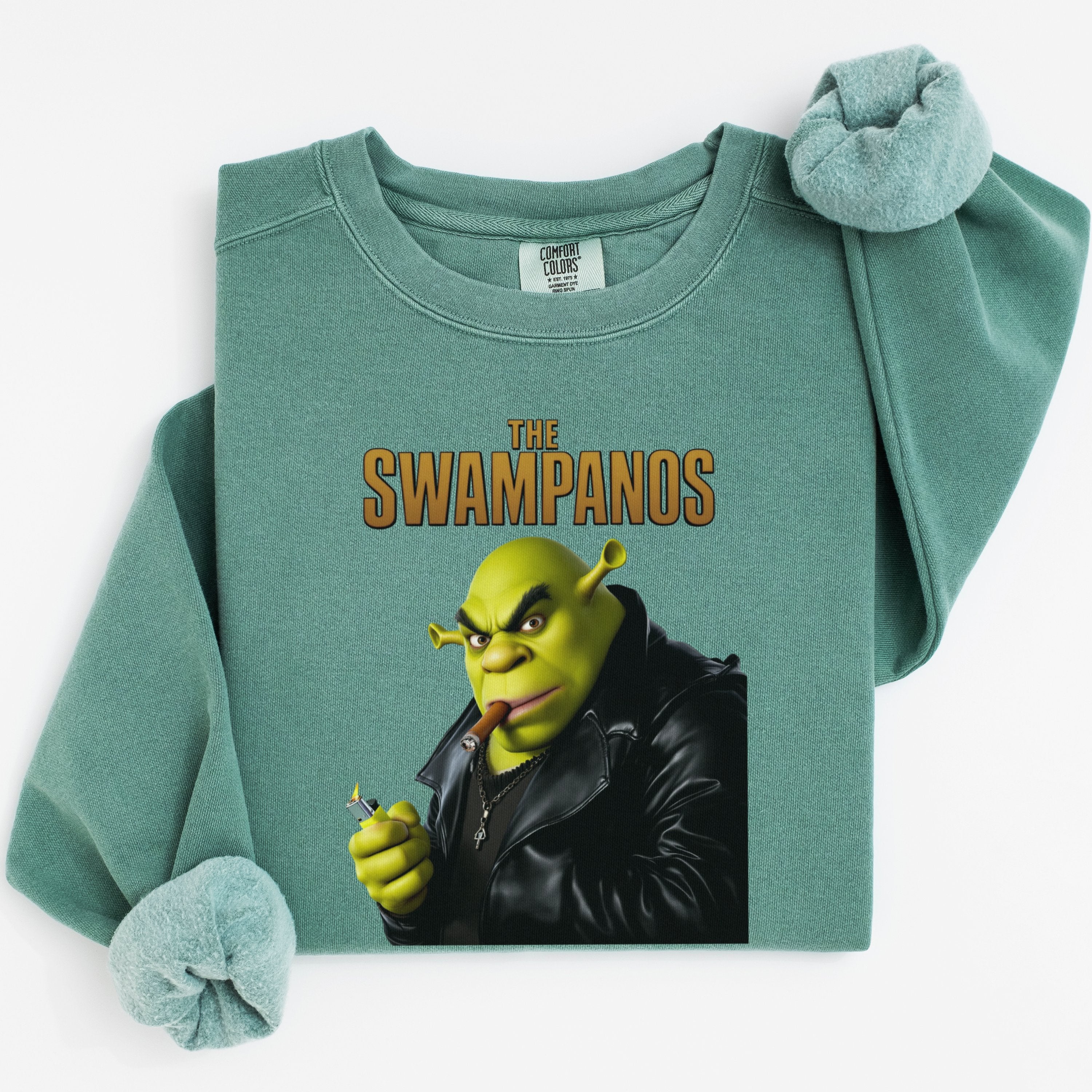 The Swampanos Shrek Graphic Pullover Sweatshirt product