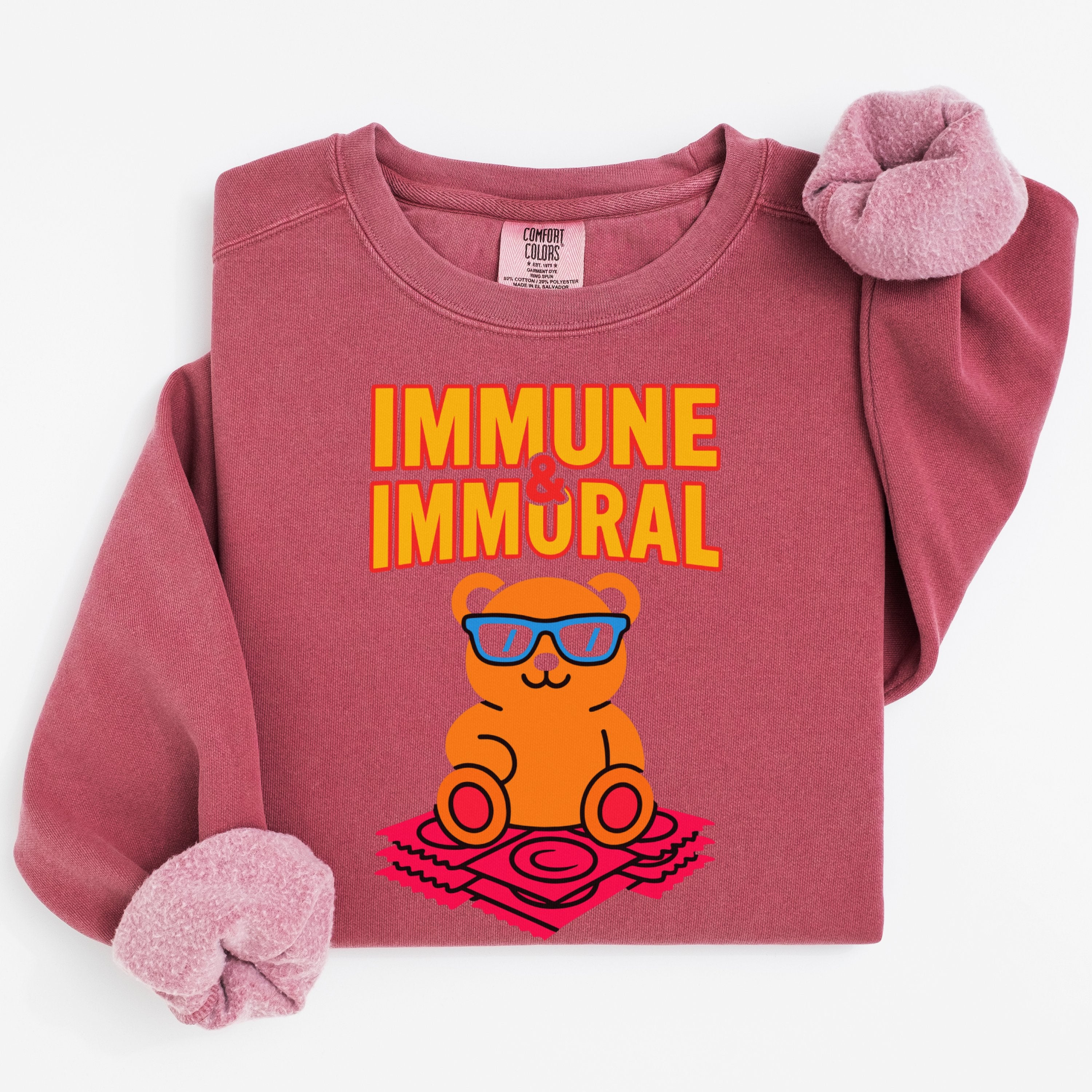 Immune And Immural Design Featuring Cool Bear Sweatshirt Product Type