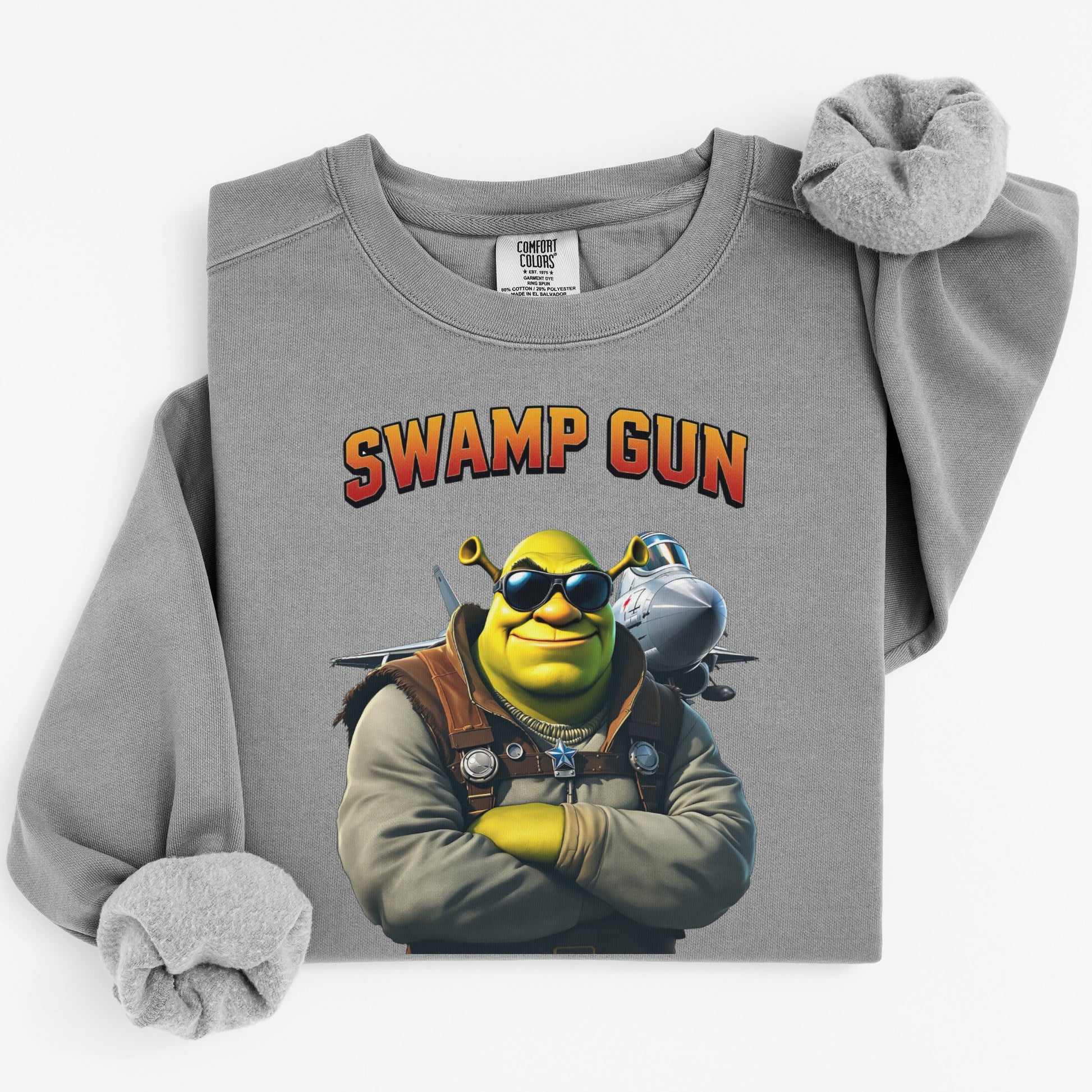 Swamp Gun Graphic Crewneck Pullover Sweatshirt product