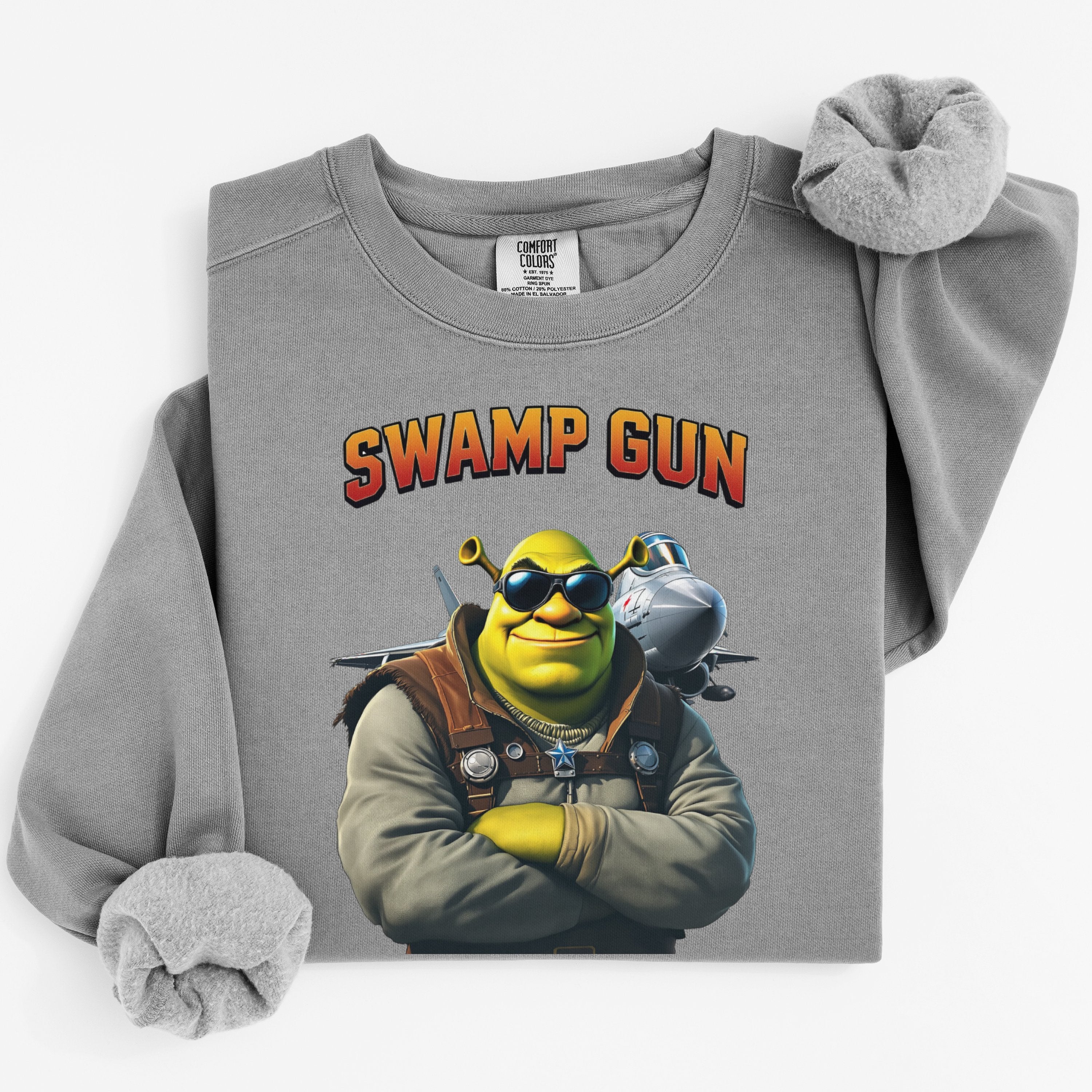 Swamp Gun Graphic Crewneck Pullover Sweatshirt product