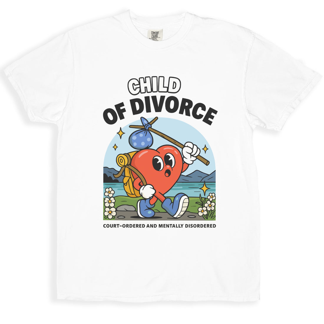 Child of Divorce Cartoon Themed Graphic T-Shirt product