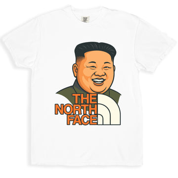 The North Face Kim Jong Un Parody White Graphic T-Shirt product