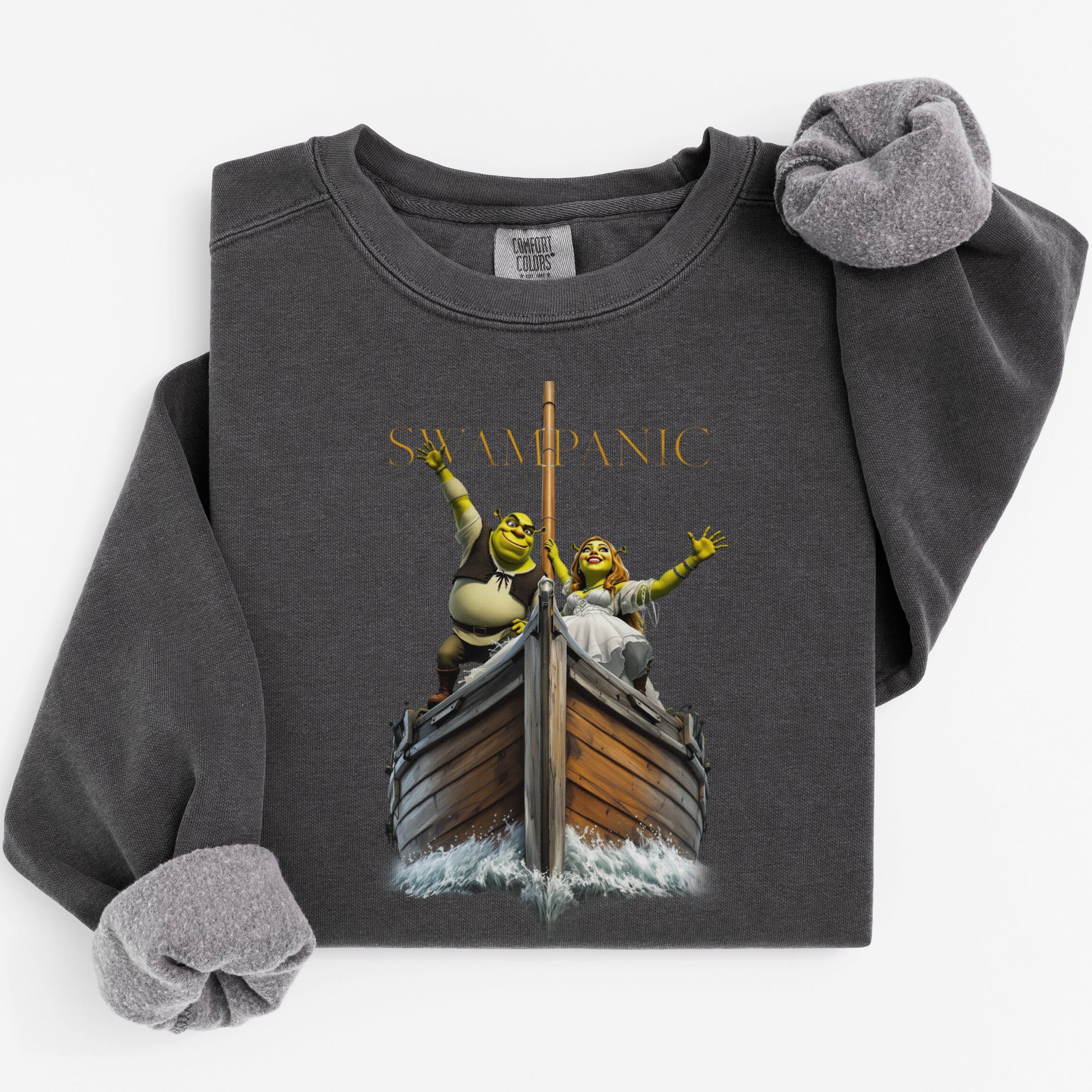 Swampanic Shrek themed long sleeve sweatshirt product
