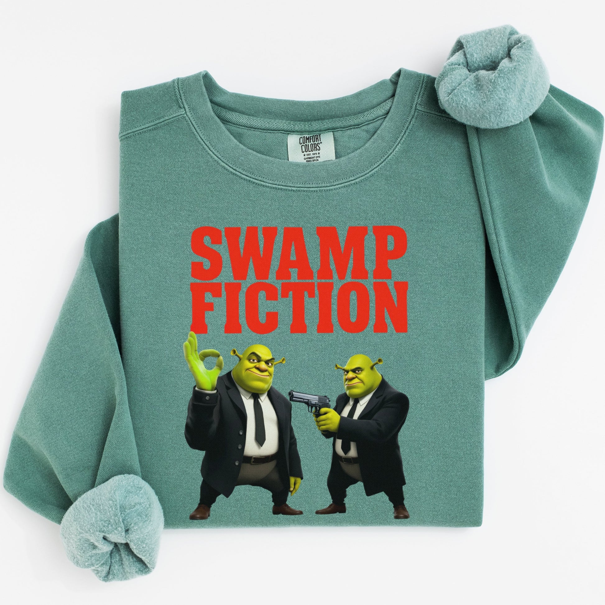 Swamp Fiction Graphic Shirt Humorous Casual Wear product type