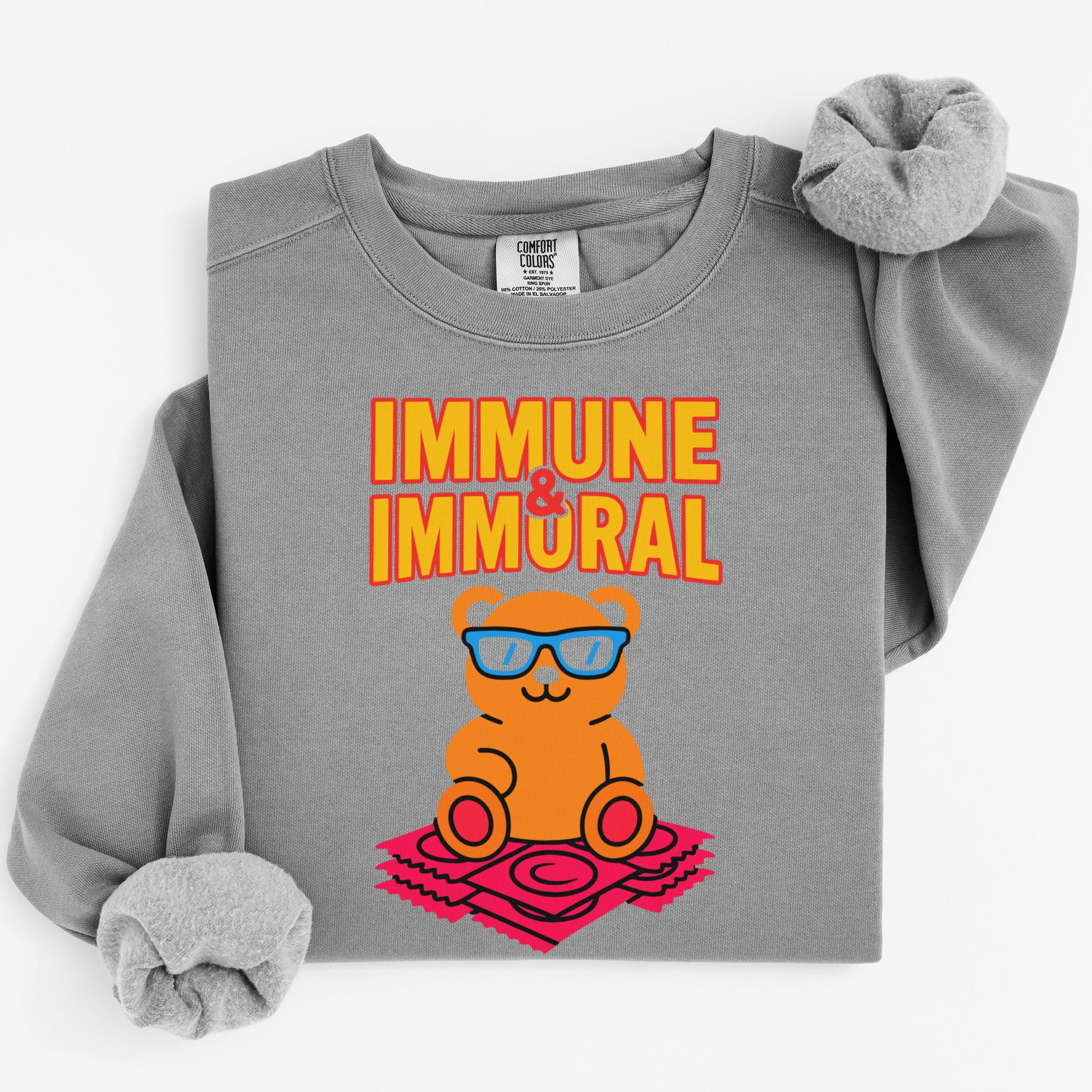 Immune and Immoral Bear Cartoon Sweatshirt product