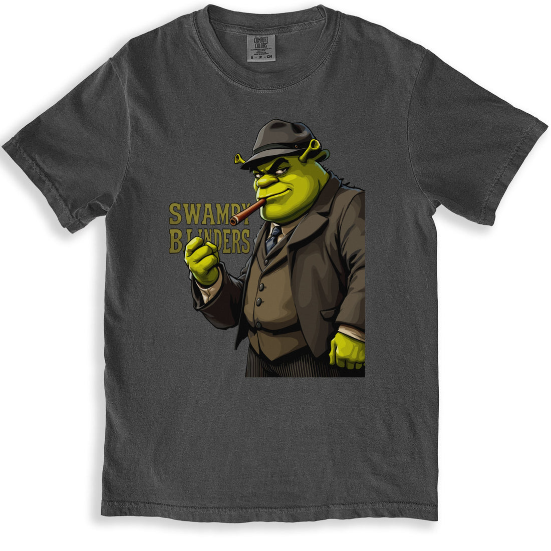 Swampy Blinders Parody Print Graphic T-shirt product type