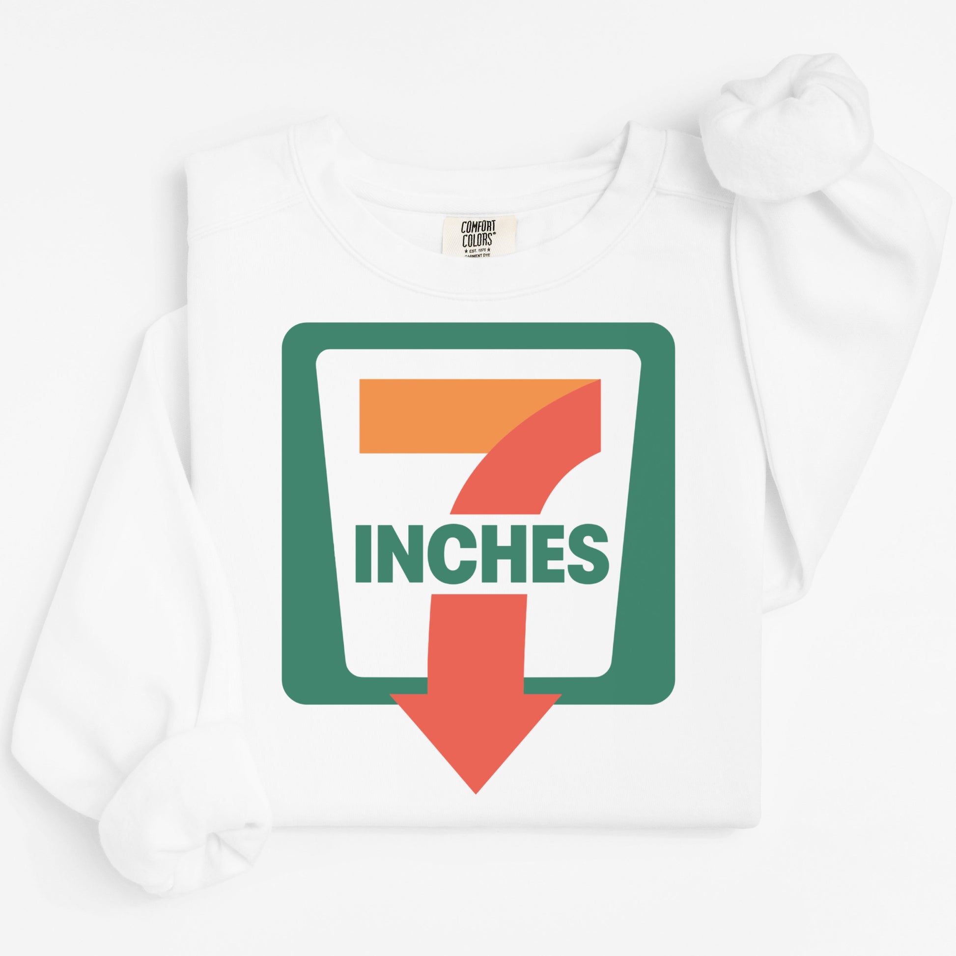Seven inches printed graphic sweatshirt product