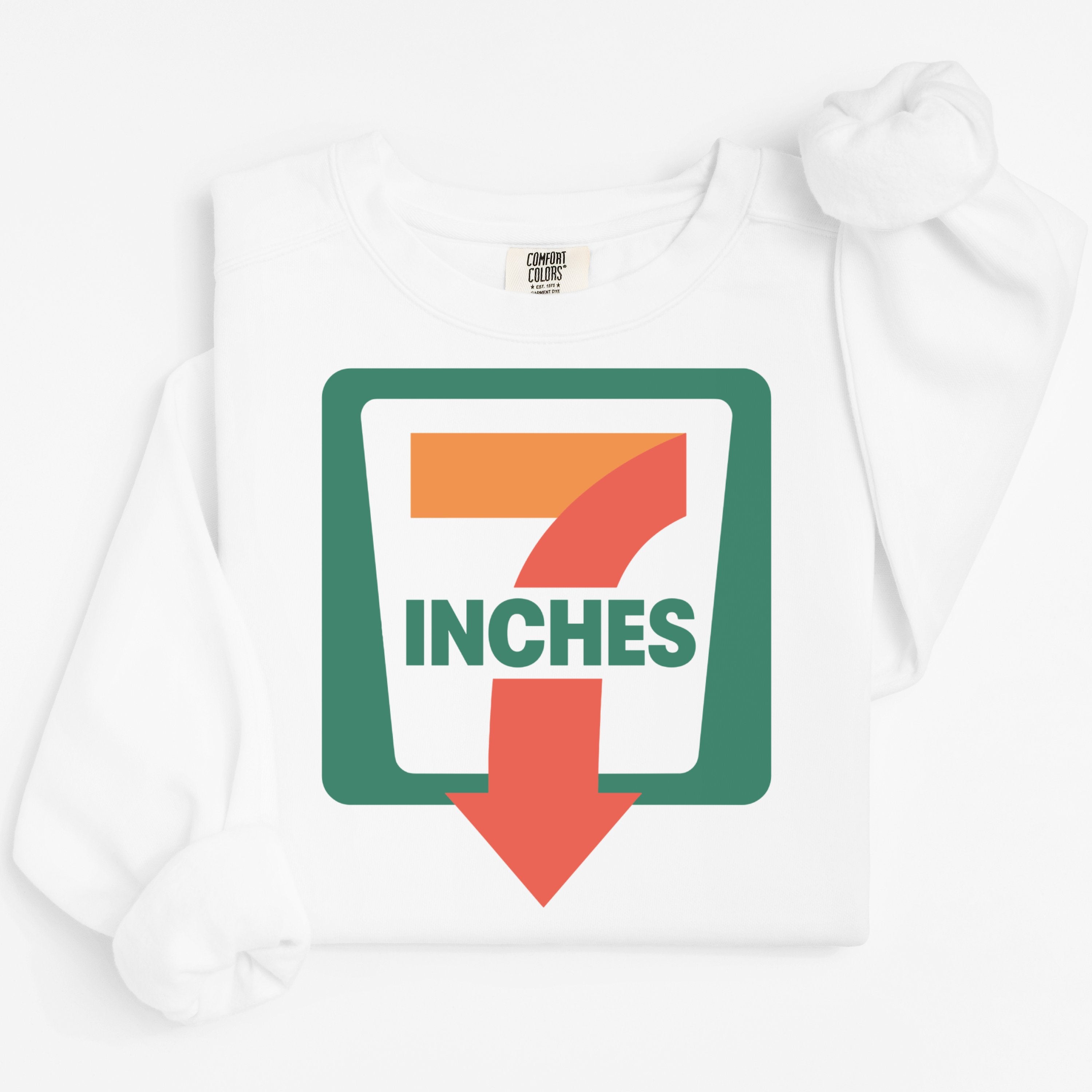 Seven inches printed graphic sweatshirt product