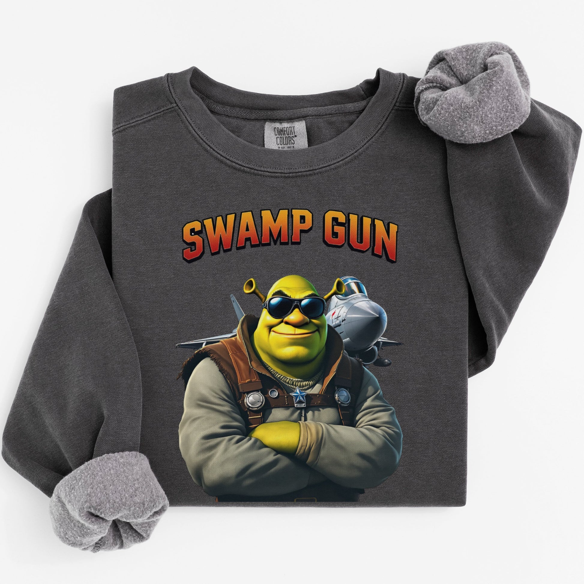 Swamp Gun Shrek Sweatshirt Retro Movie Fan Apparel product type