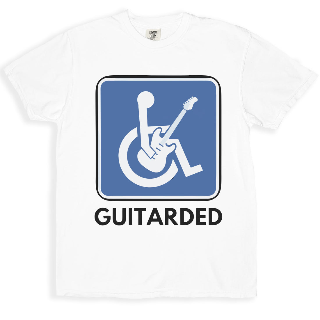 Humorous Guitar Player Wheelchair Symbol T-shirt product