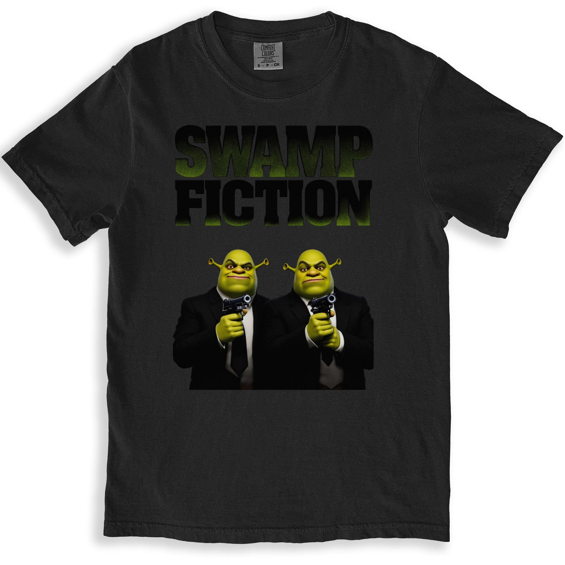 Swamp Fiction T-Shirt Featuring Unique Graphic Design product type