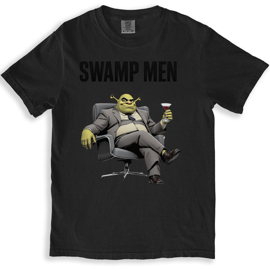 Swamp Men Shrek Sitting In Chair Graphic T-Shirt product