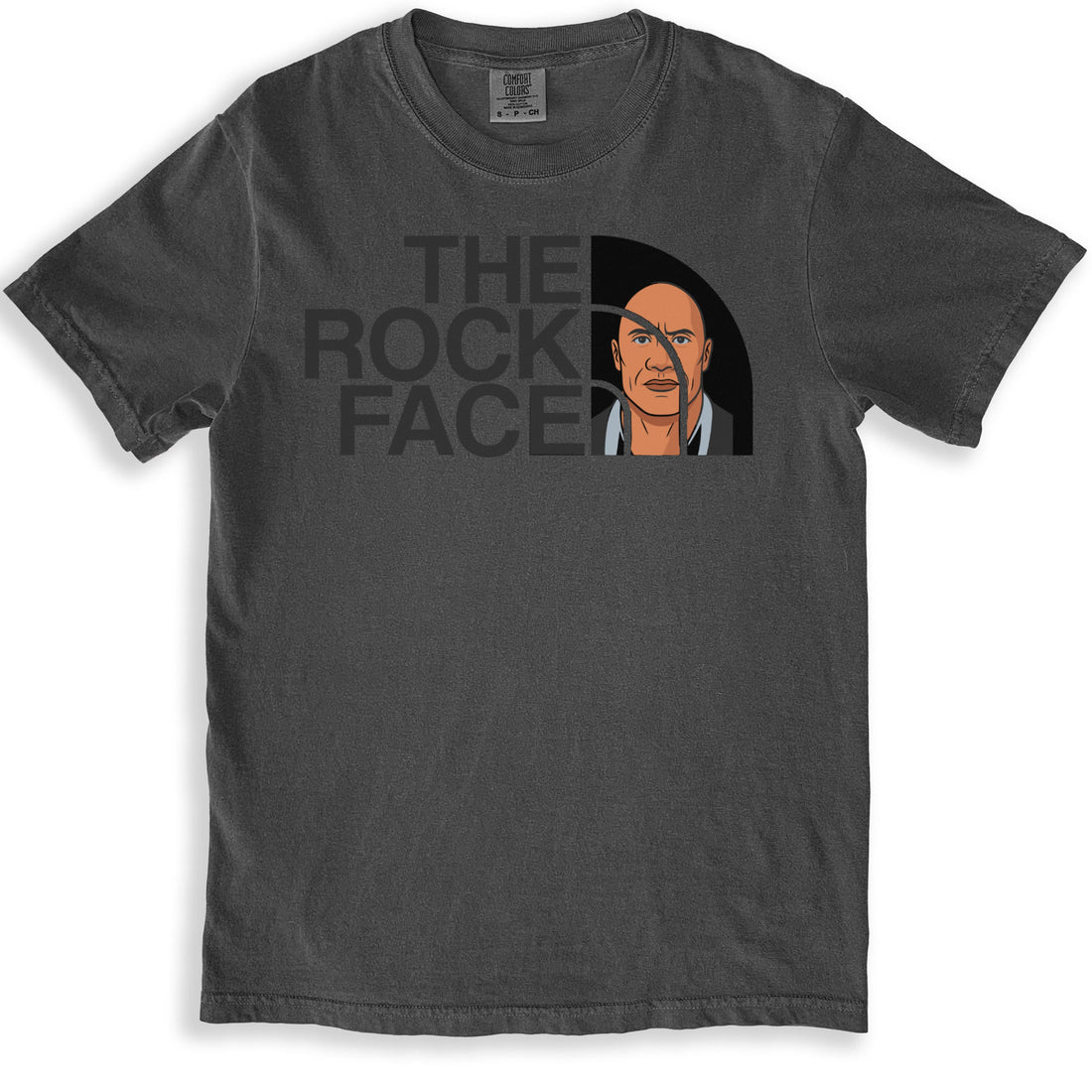 The Rock Face Graphic Design White T-Shirt product