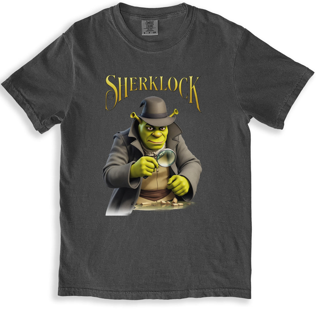 Sherklock Shrek Parody Detective Graphic T-Shirt product