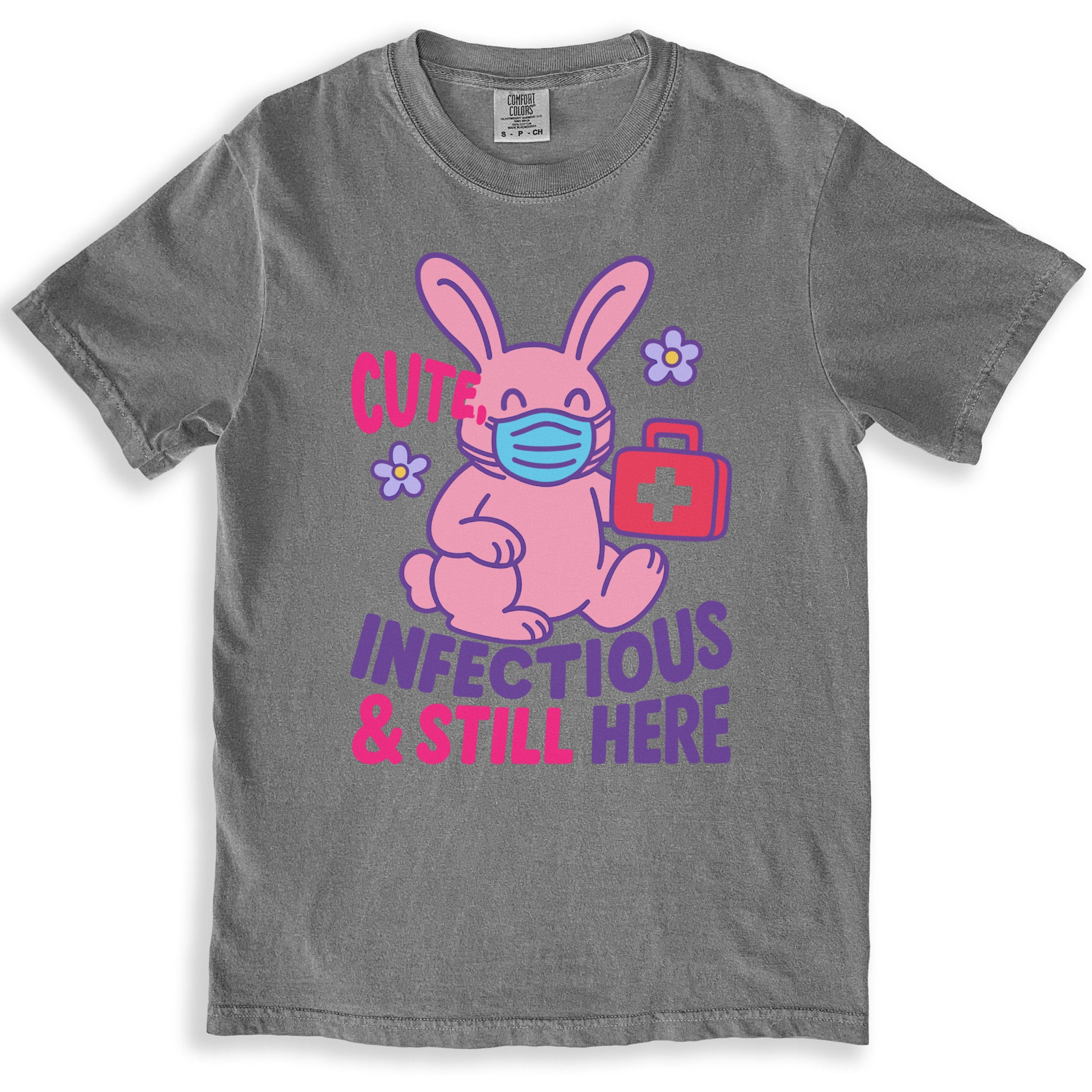 Cute Infectious Still Here Cartoon Bunny Shirt product
