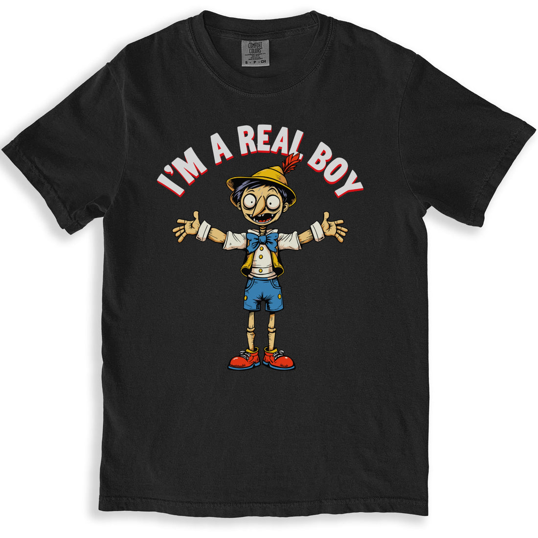 I'M A REAL BOY Graphic Printed Casual T-shirt product type