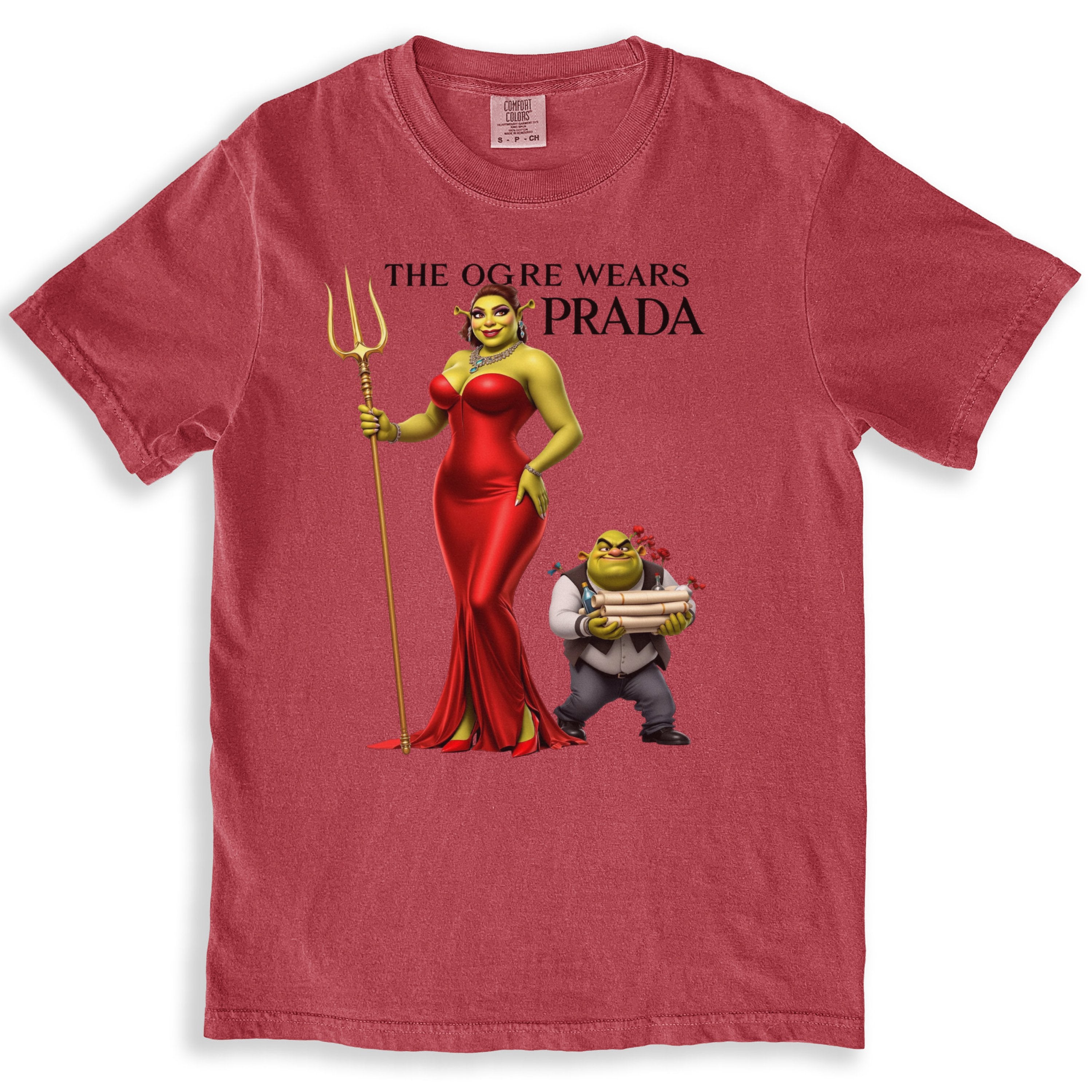 The Ogre Wears Prada Red Dress T-Shirts