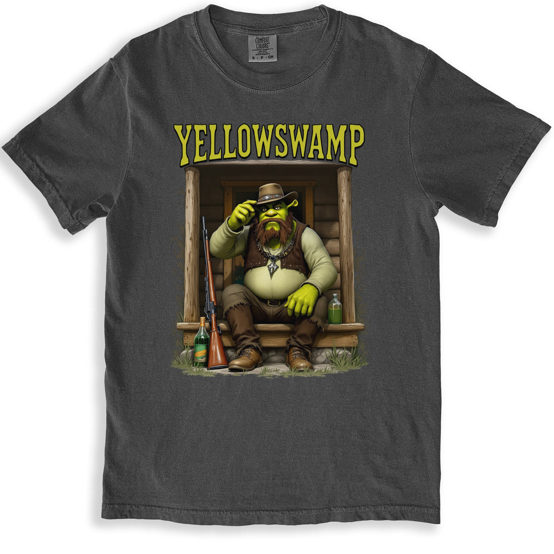 YELLOWSWAMP Cowboy Artwork on Graphic T-Shirt product type
