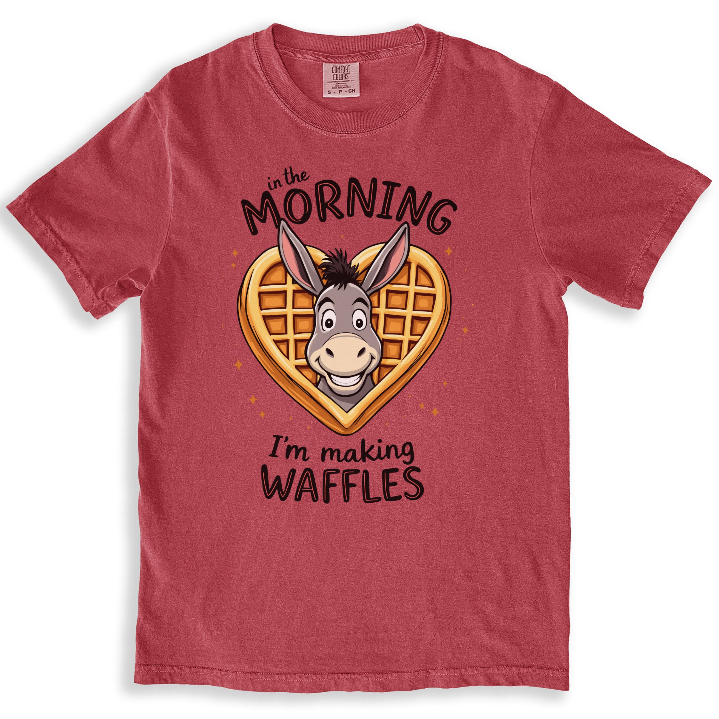 In The Morning Donkey Waffles Funny Design For All T-Shirts