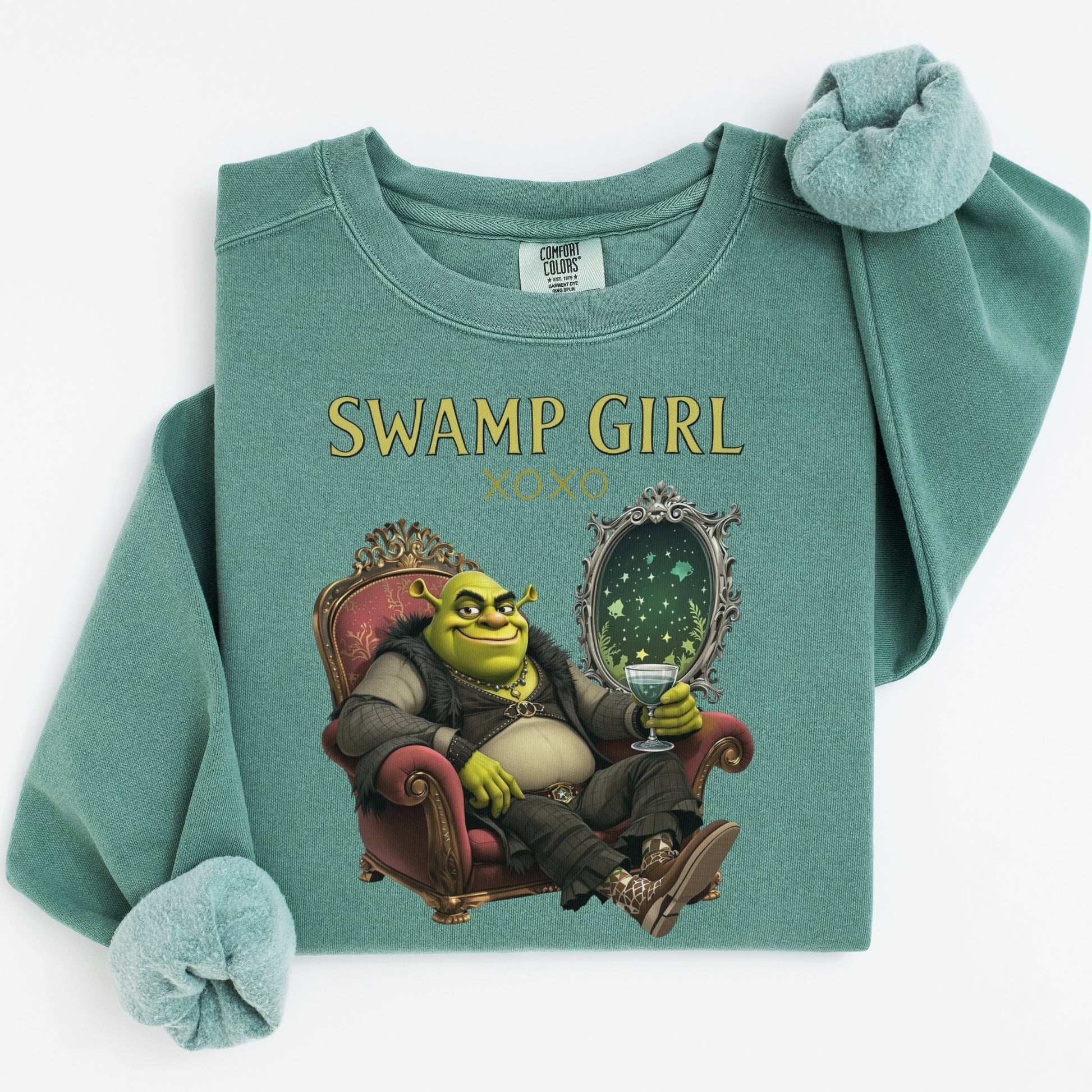 Swamp Girl XOXO Graphic Pullover with Cartoon Character product