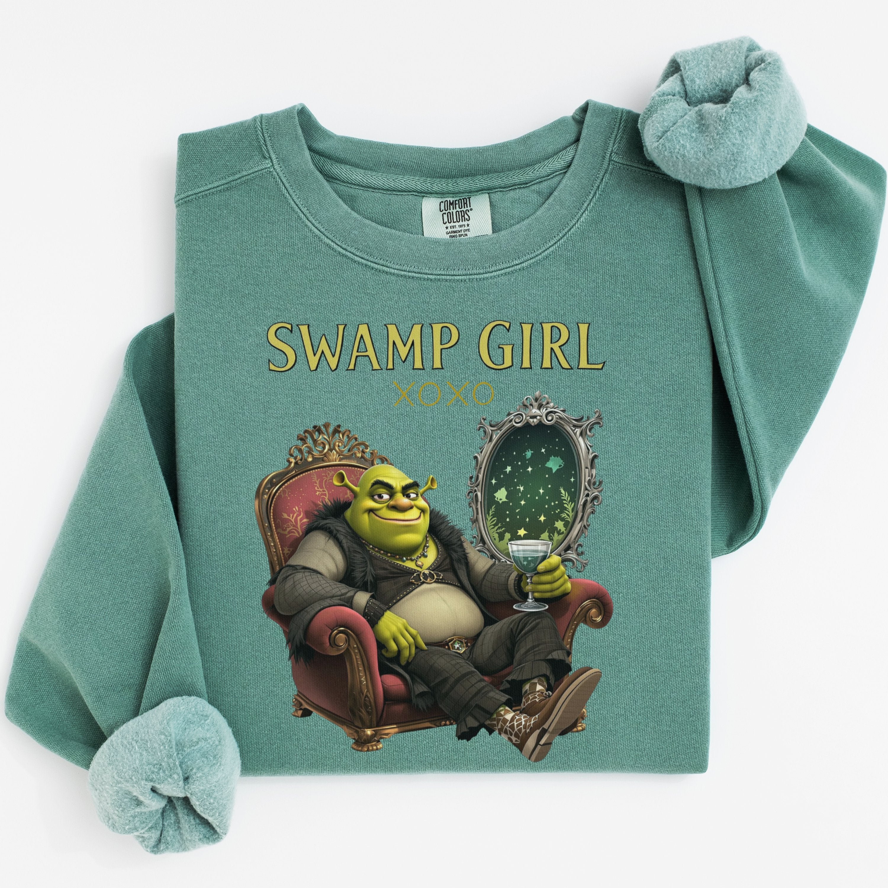 Swamp Girl XOXO Graphic Pullover with Cartoon Character product