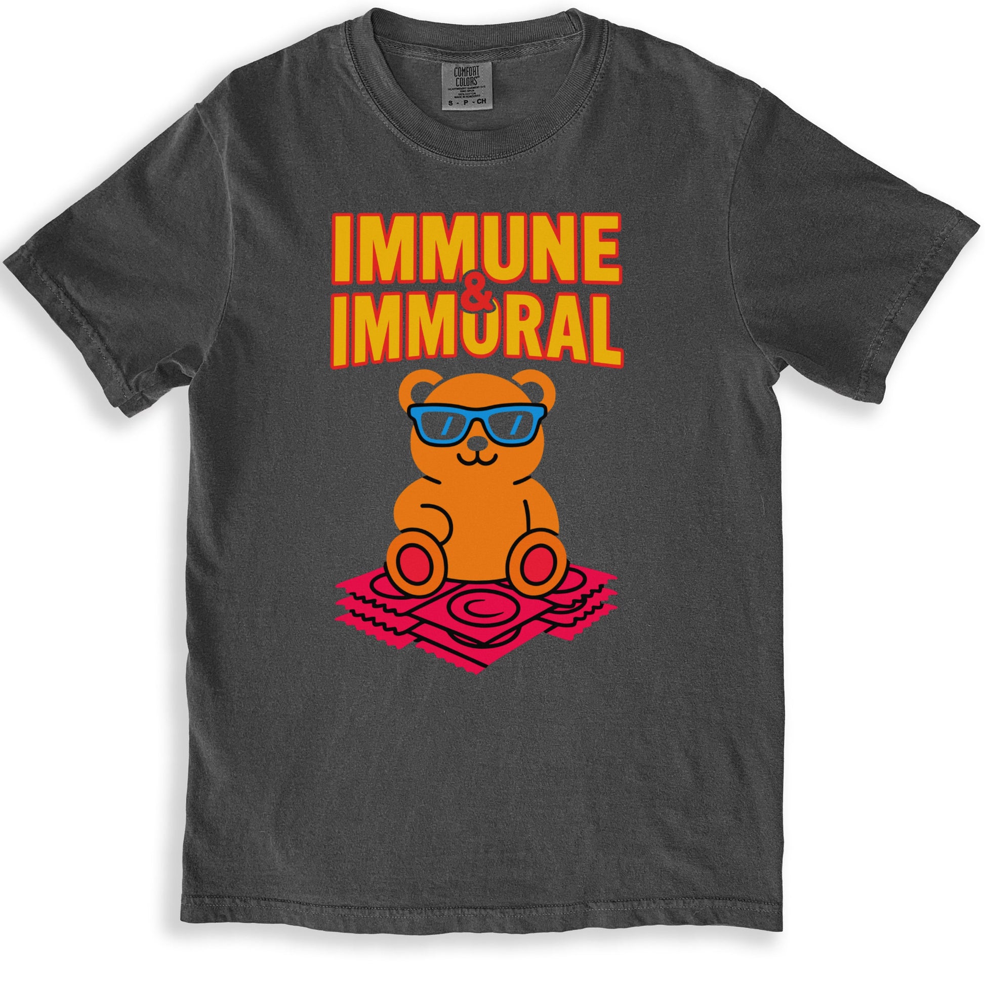 Immune and Immoral Bear Print Graphic T-shirt product type