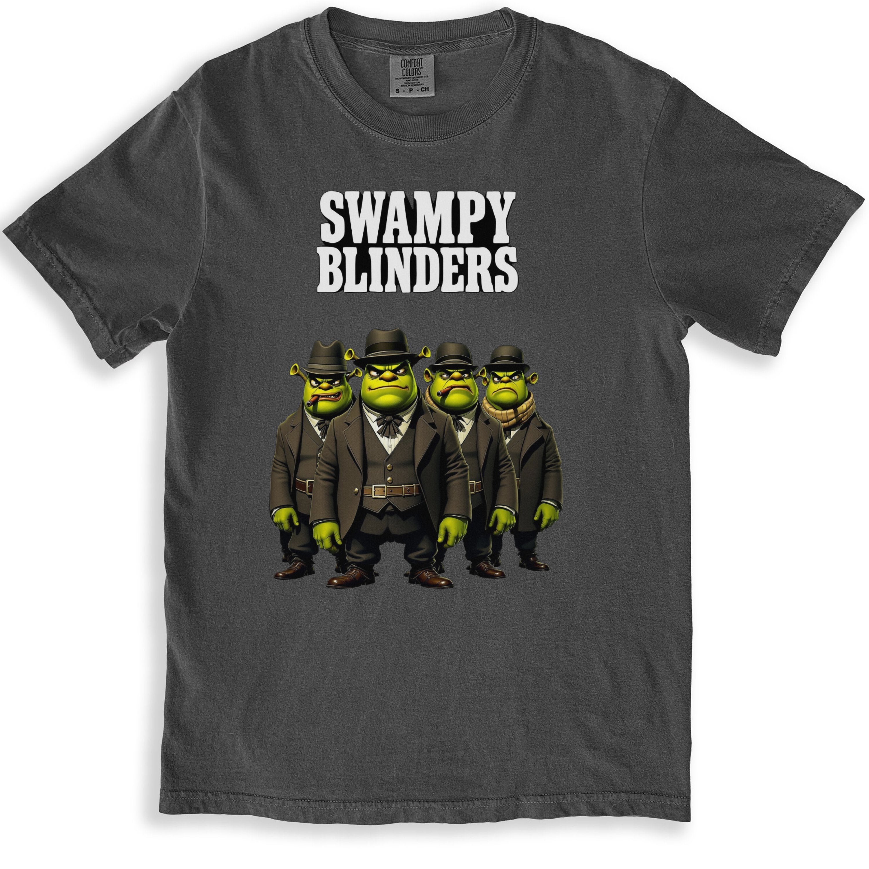 Swampy Blinders Graphic Tee Novelty Fun Product Type