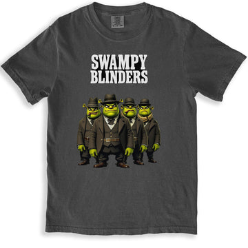 Swampy Blinders Graphic Tee Novelty Fun Product Type