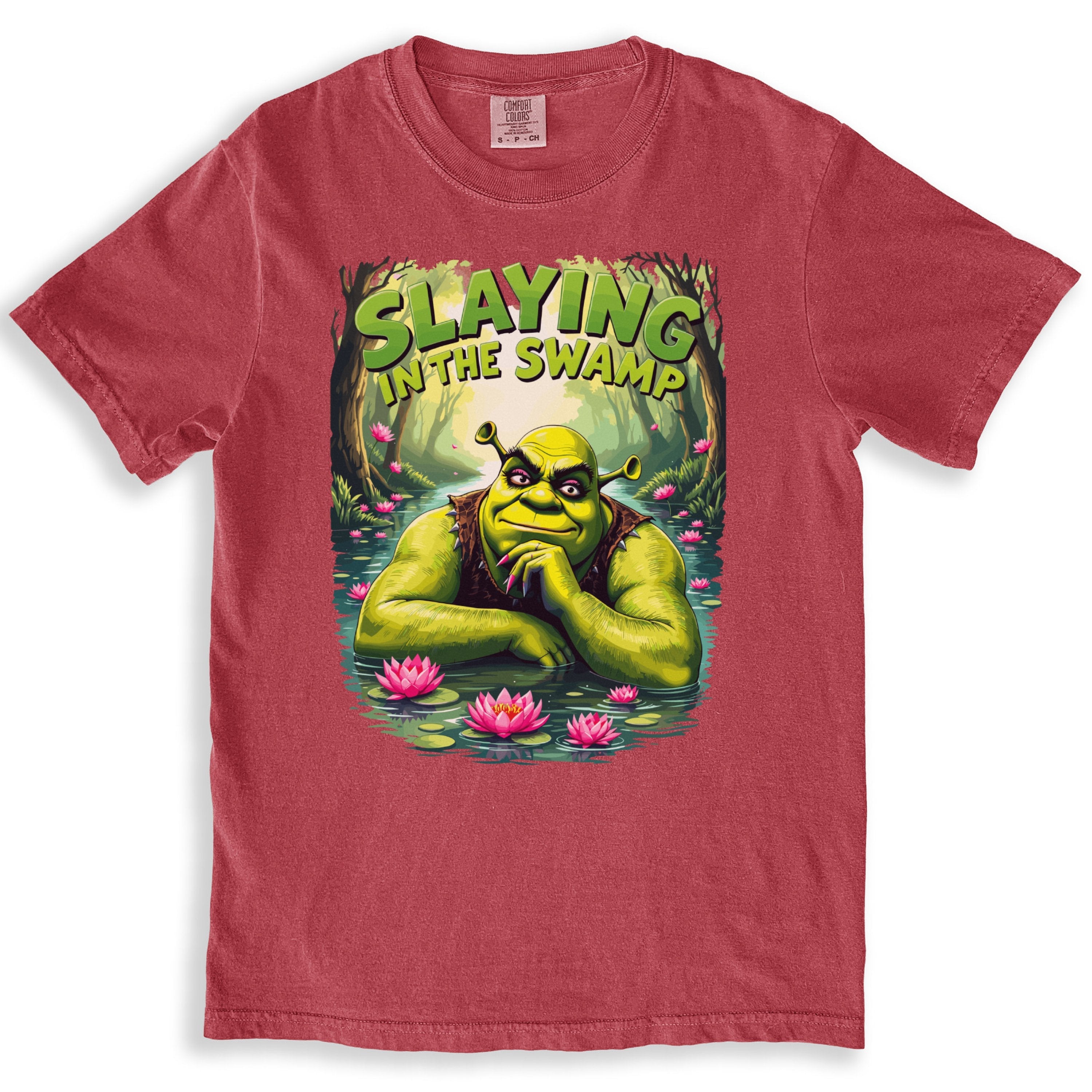 Slaying In The Swamp Funny Shrek Art Design Trend T-Shirts