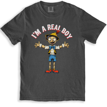 I'M A REAL BOY Graphic Printed Casual T-shirt product type