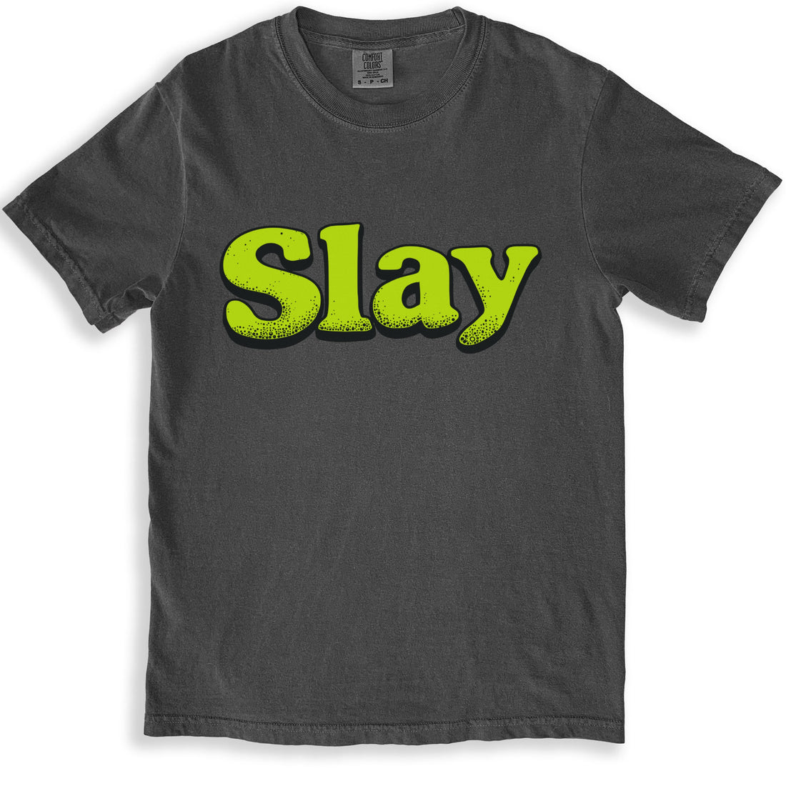 Bold Graphic Tee with Slay Print for Stylish Clothing Product