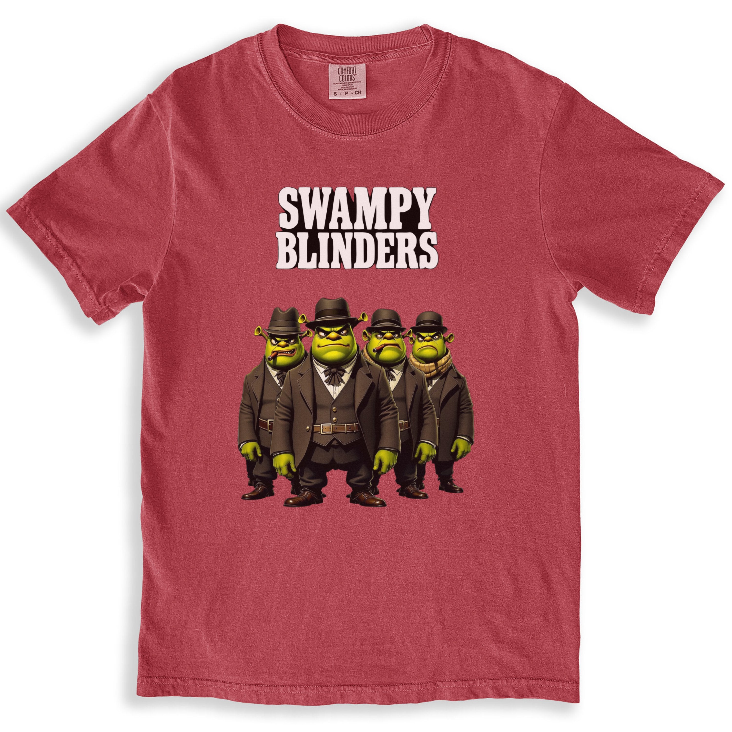 Swampy Blinders with Four Gangsters Design Funny T-Shirts