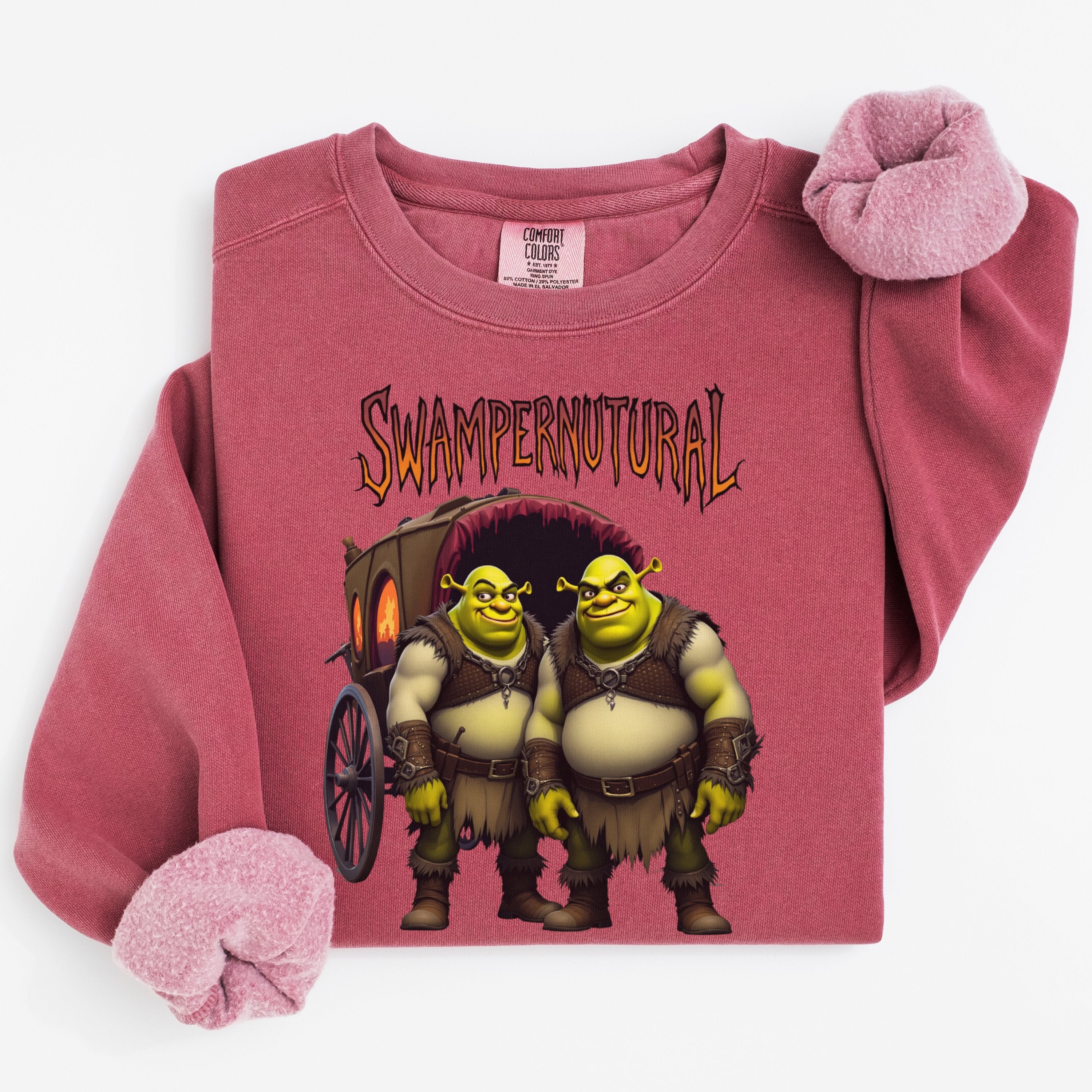 Swampernutural Shrek Graphic Long Sleeve Shirt product