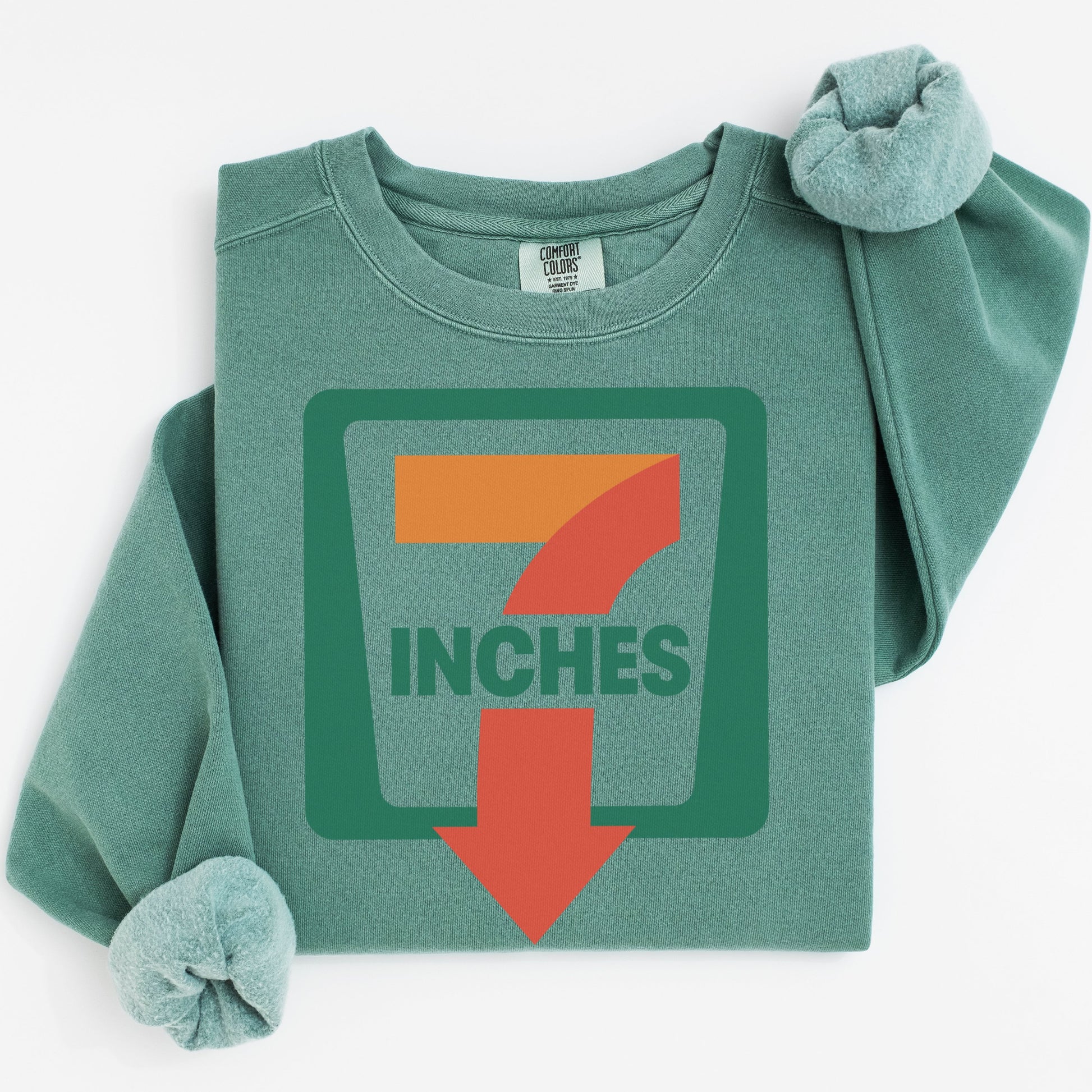 Bold Green Oversized 7 Inches Graphic Sweatshirt product