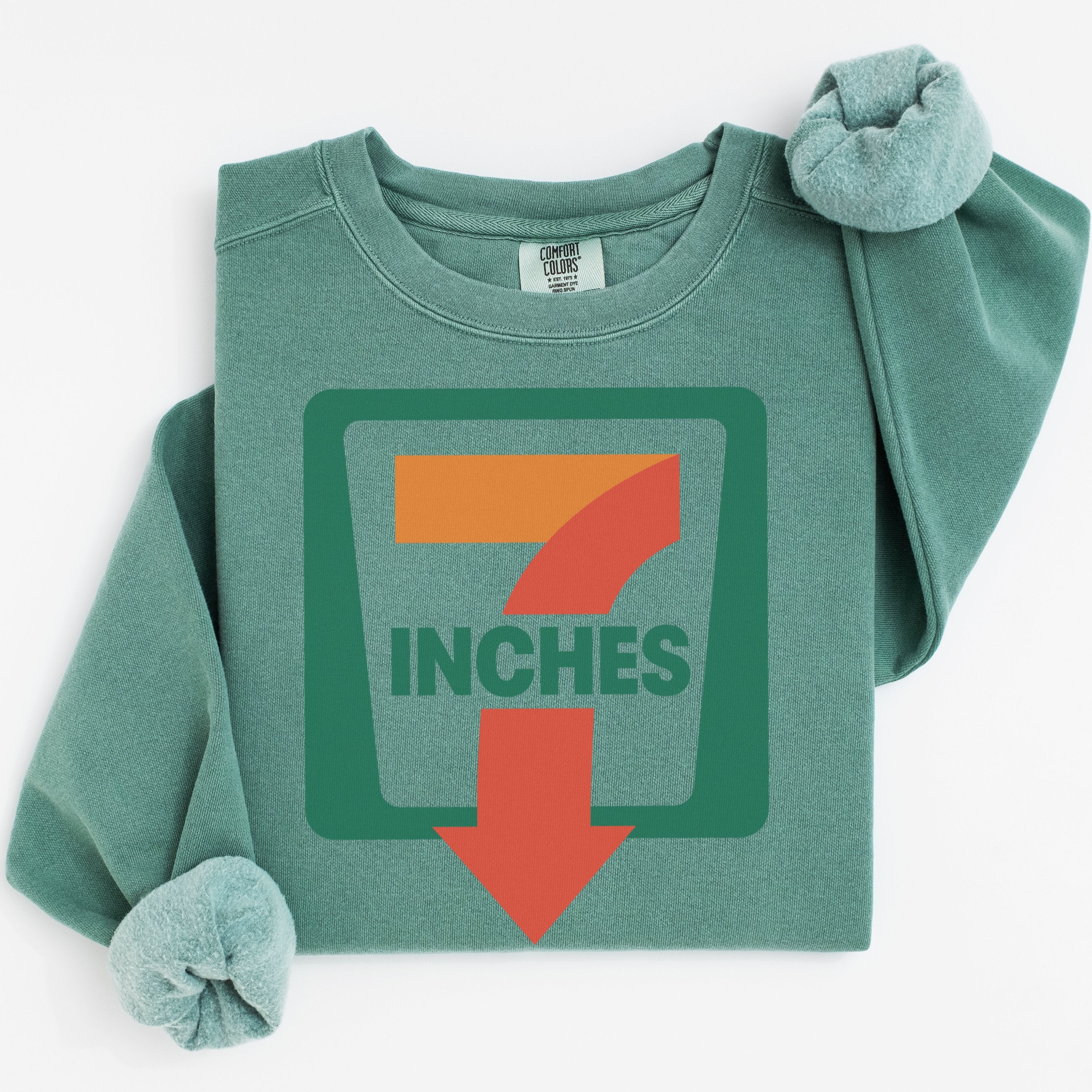 Bold Green Oversized 7 Inches Graphic Sweatshirt product