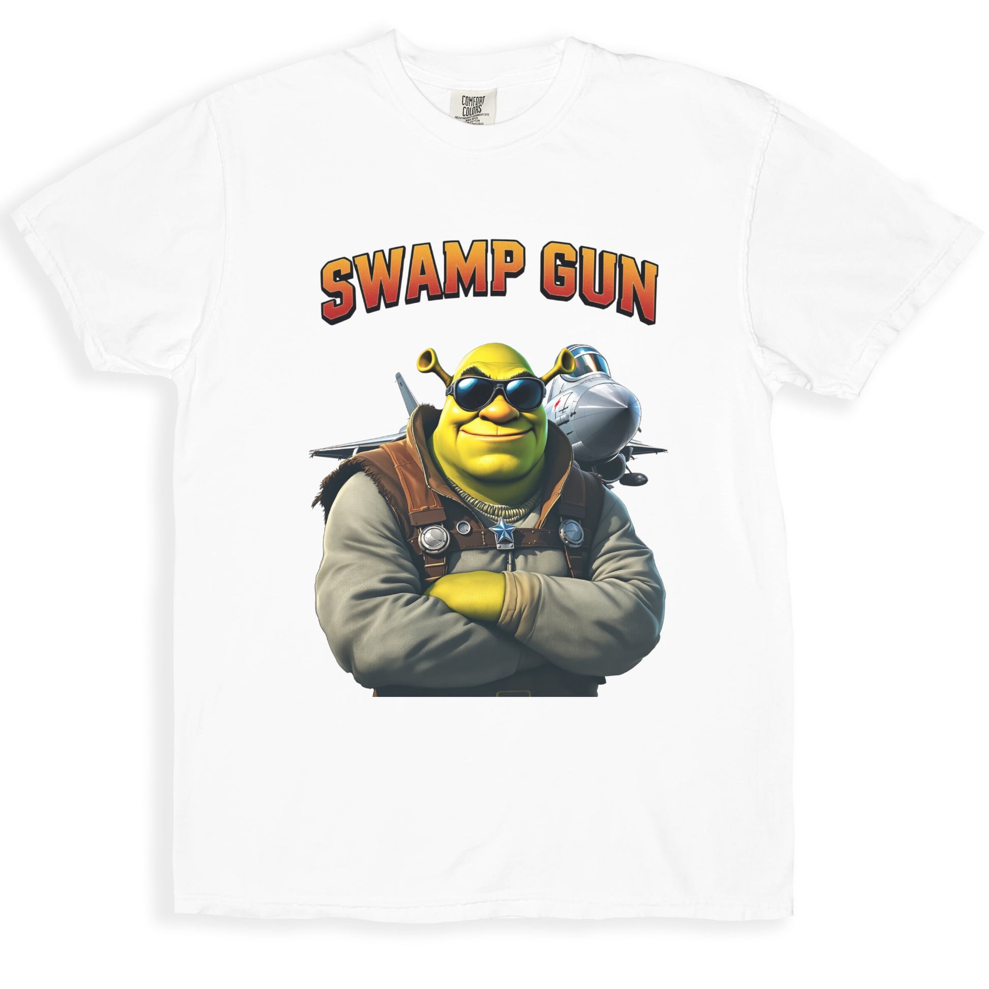 Swamp Gun Character Graphic T-shirt product type