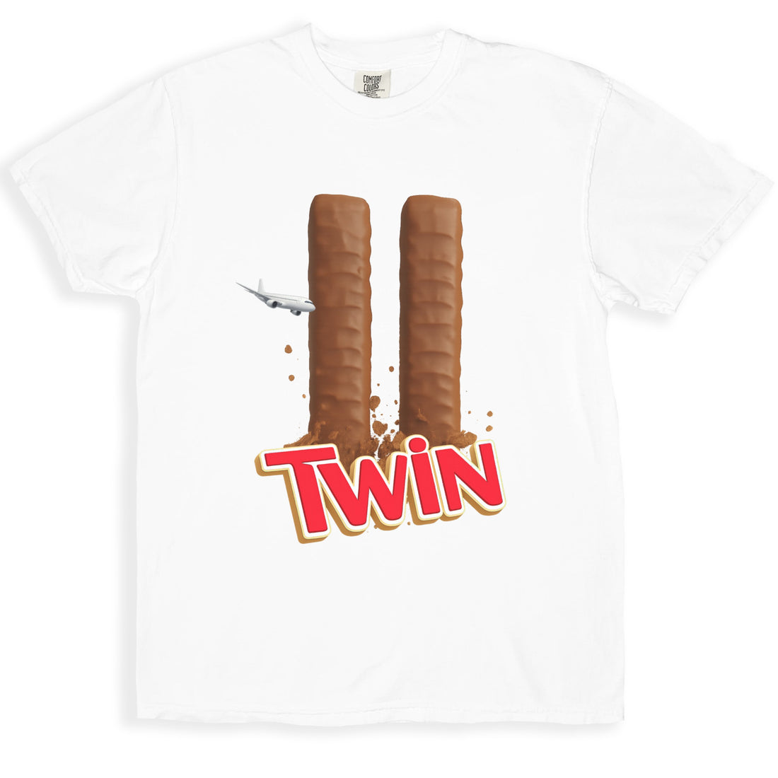 Twin Chocolate Candy Bars Graphic Tee Shirt product