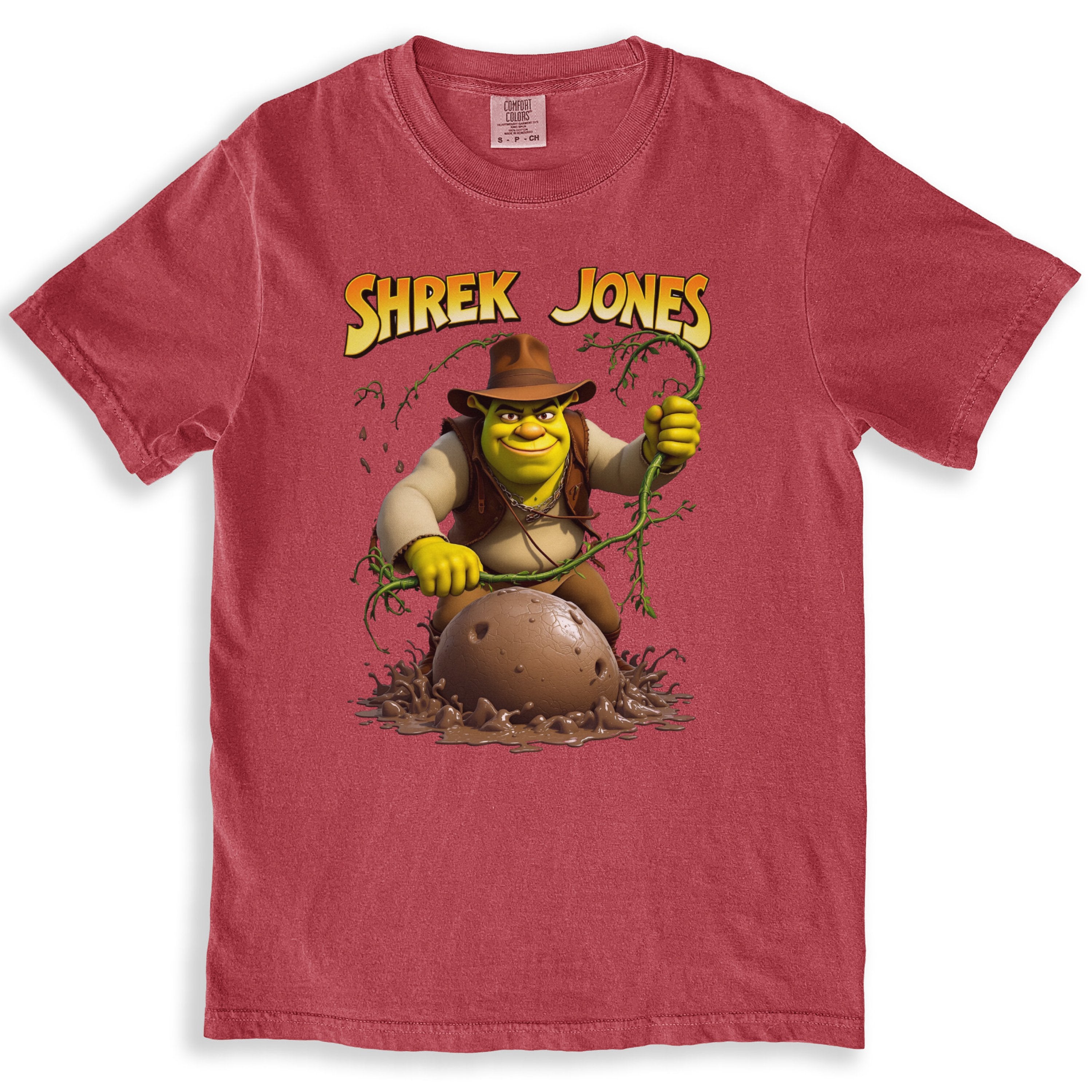 Shrek Jones Muddy Adventure Funny Cartoon Graphics T-Shirts