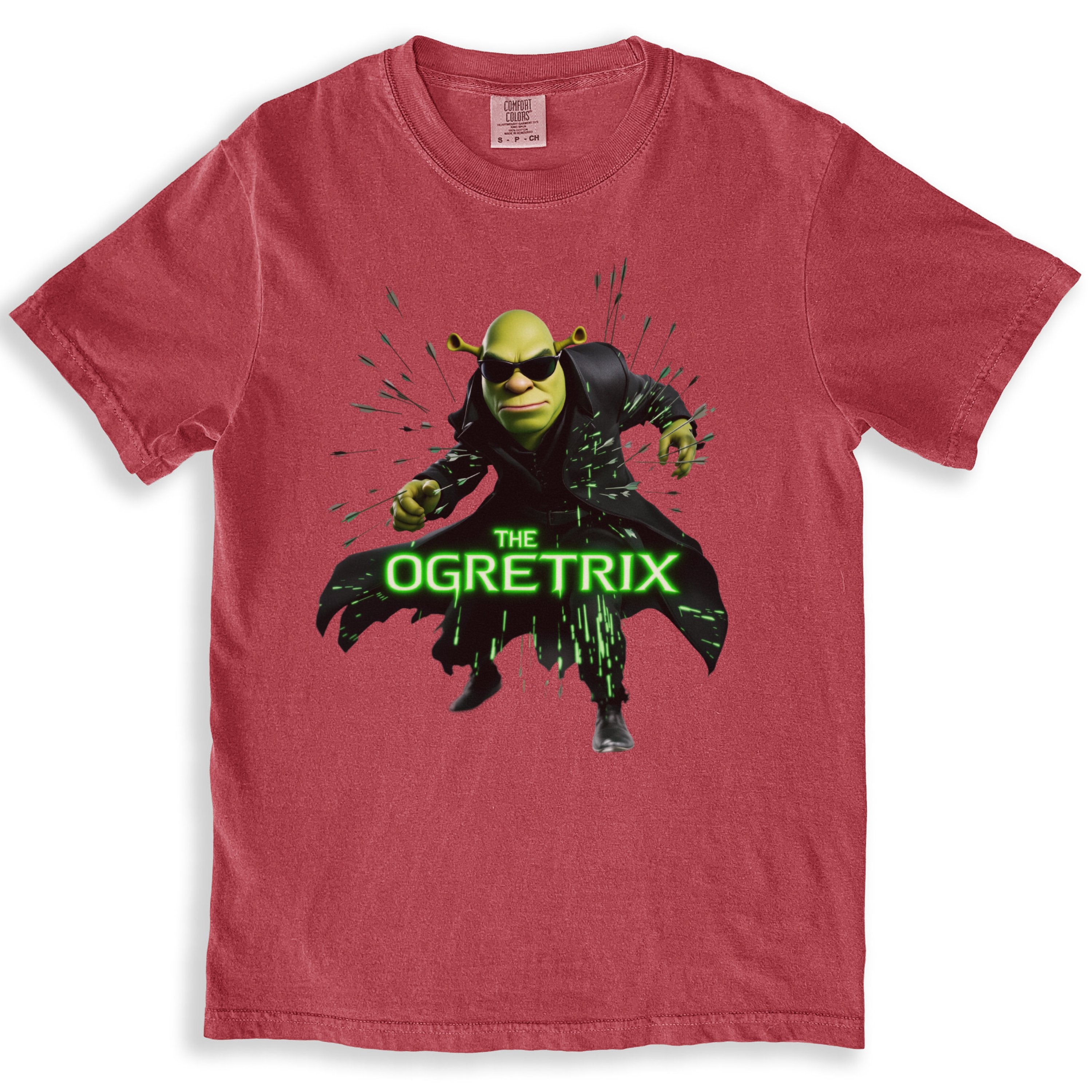 The Ogre of the Matrix Shrek Parody Design Funny T-Shirts