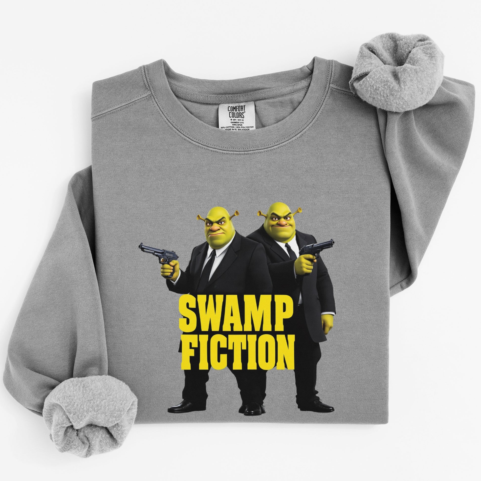 Swamp Fiction Graphic Sweatshirt Fun Novelty Apparel product type