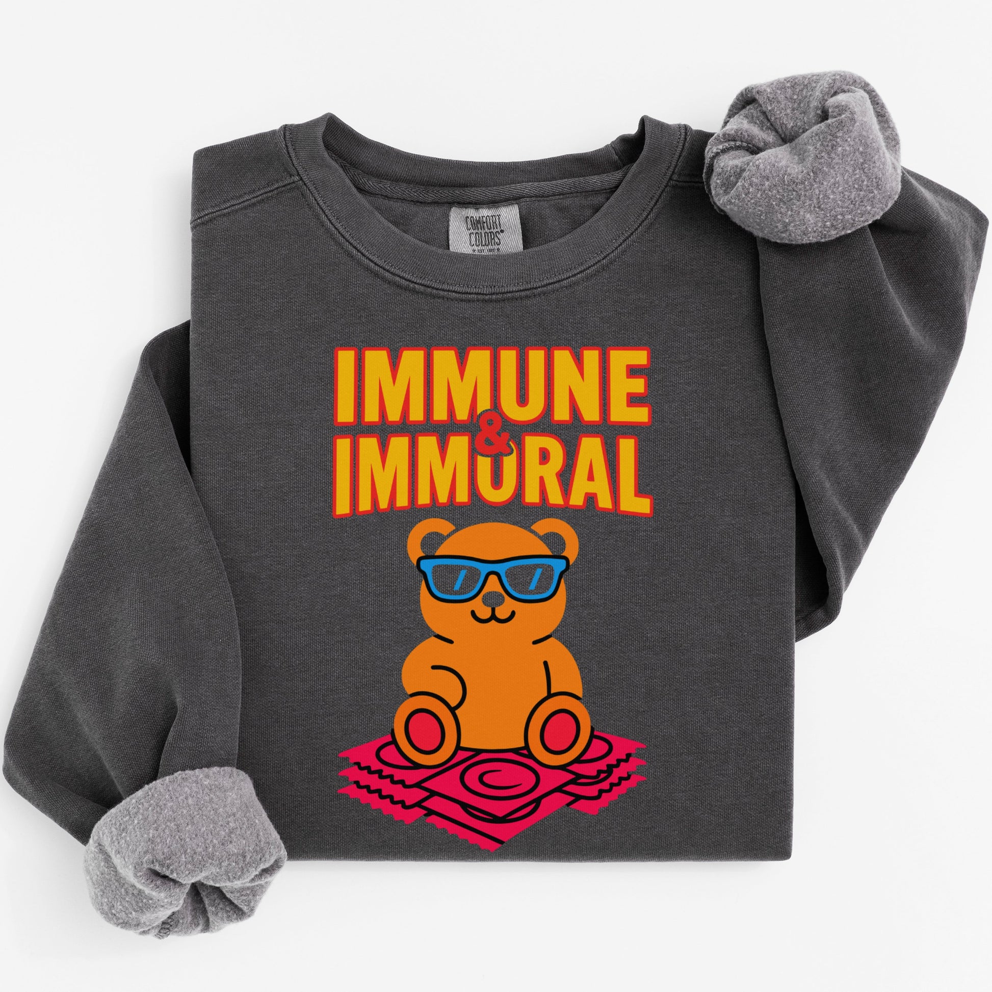 Immune and Immoral Sunglasses Bear Sweatshirt product type